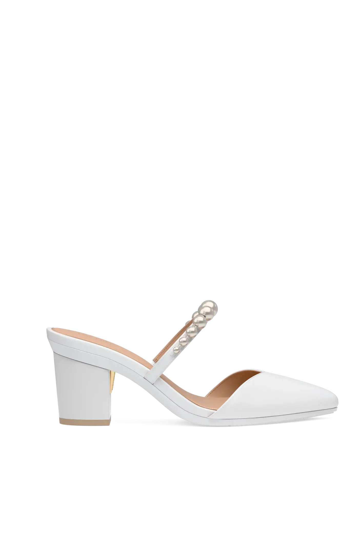 The Evelyn - White Satin Pearl 3 Block