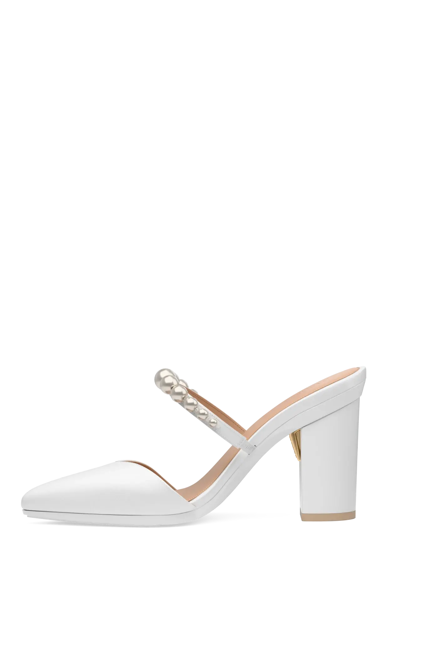 The Evelyn - White Satin Pearl 4 Block