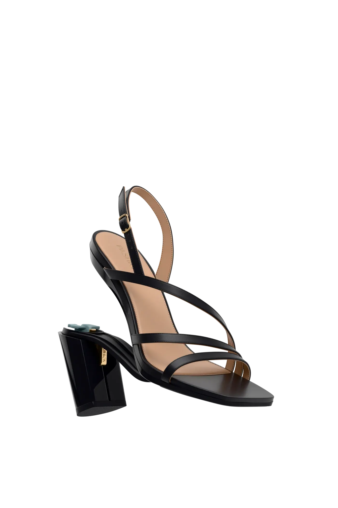 The Gia - Coal Leather 4 Block