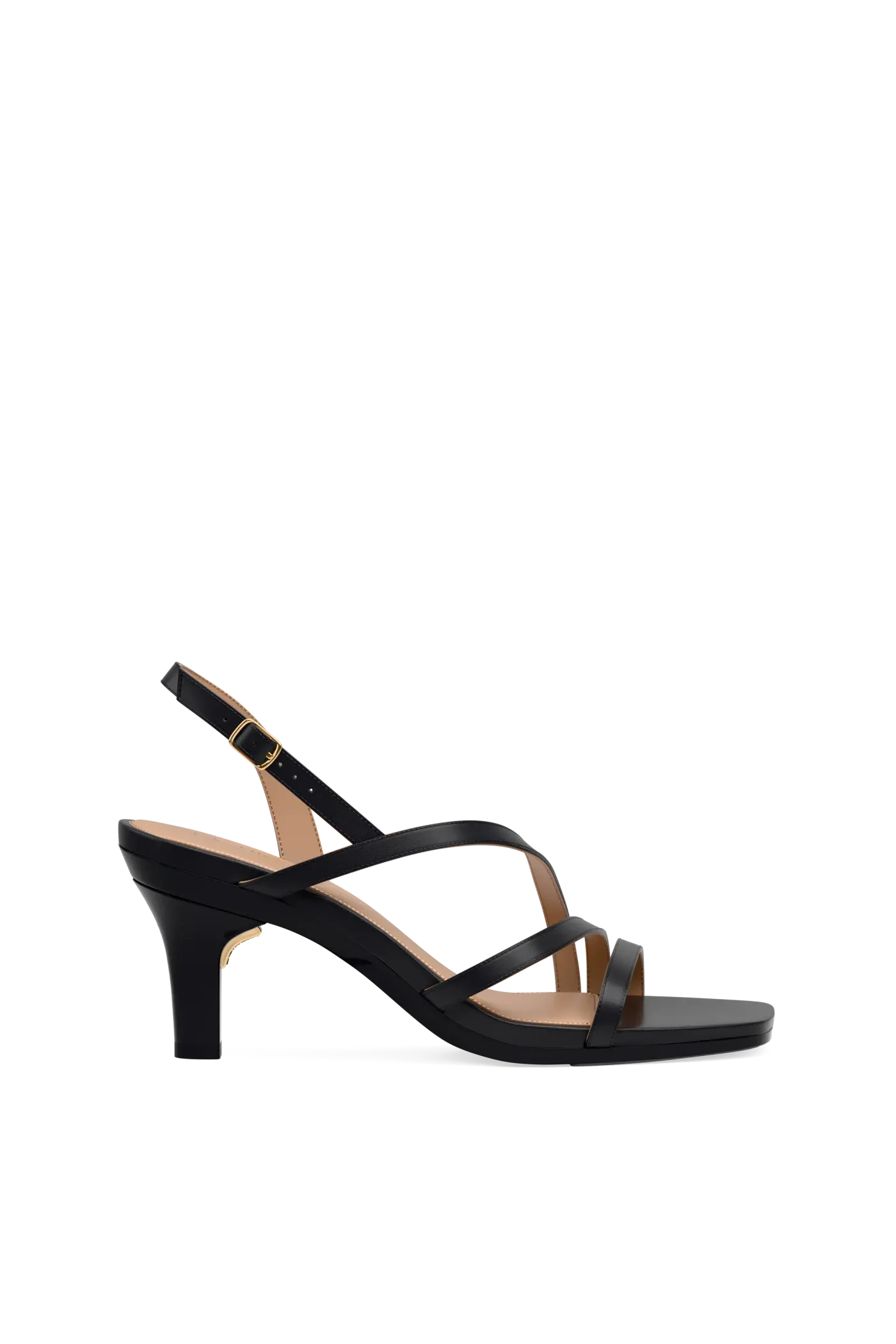 The Gia - Coal Leather 3 Stiletto