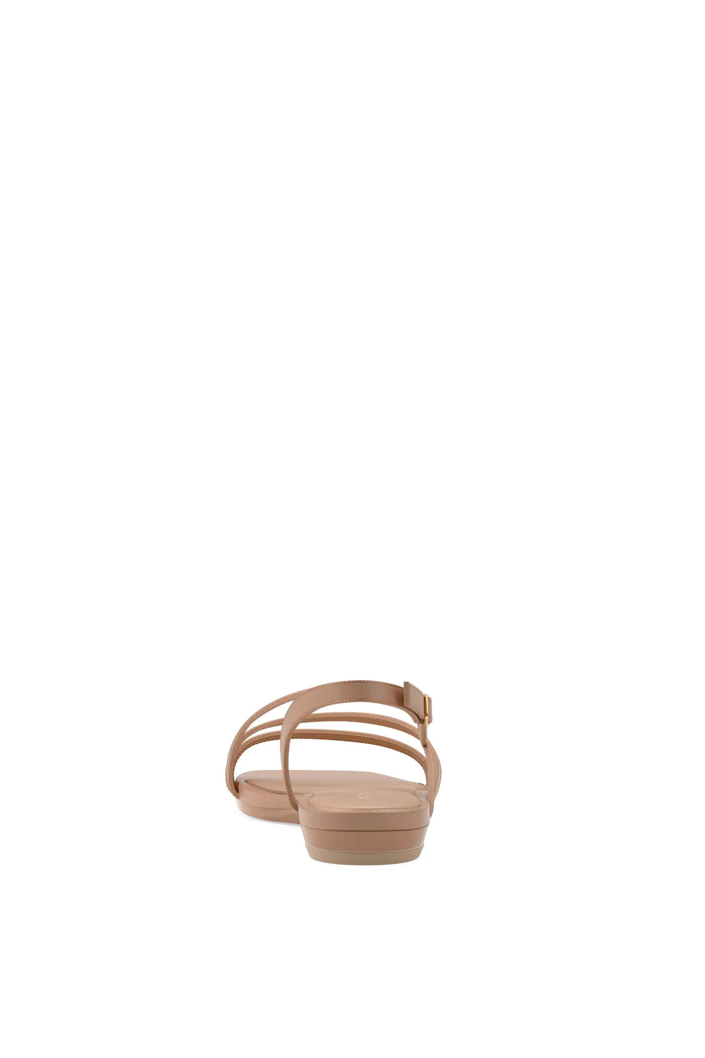 The Gia - Latte Leather Flat