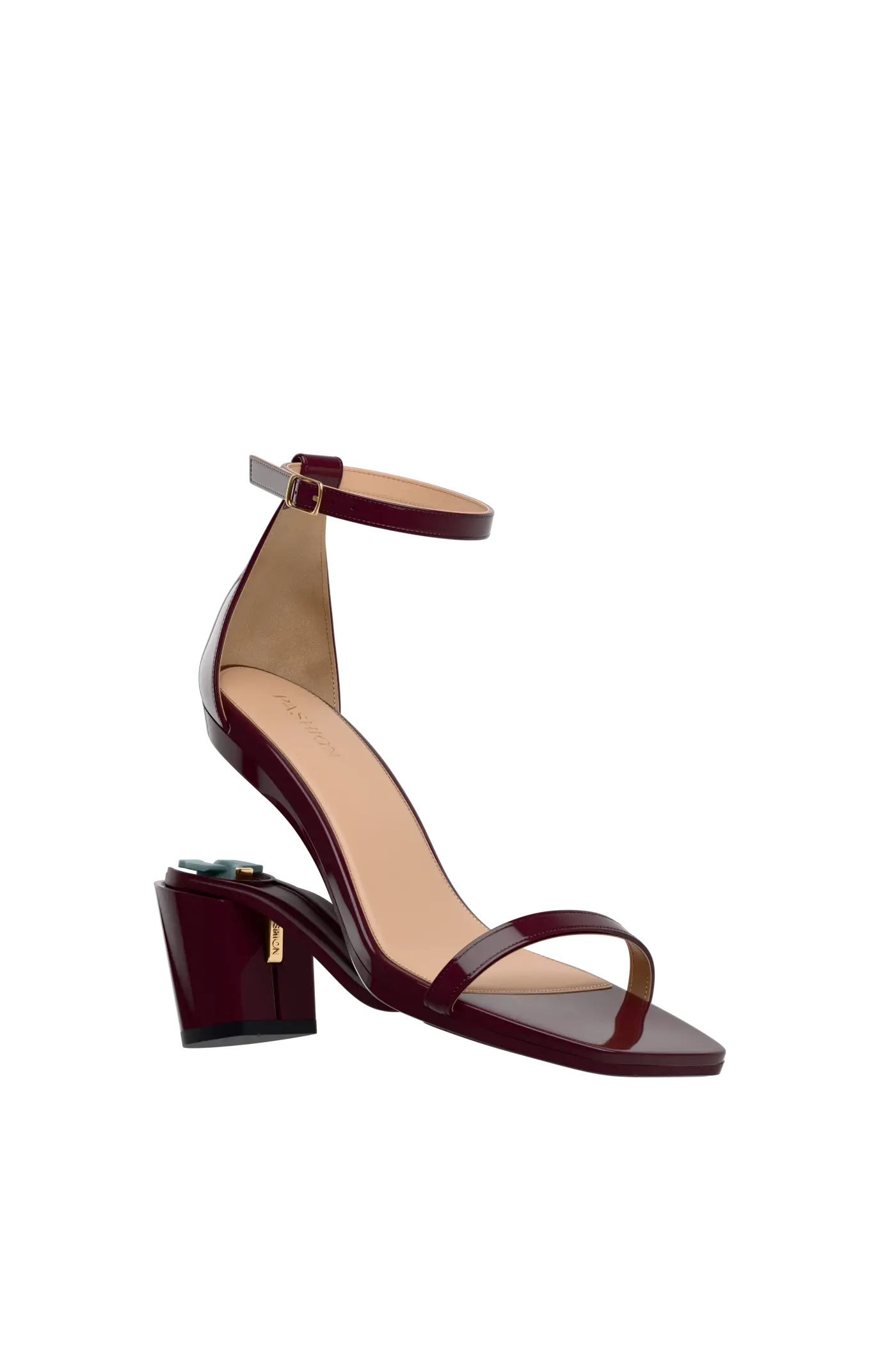 The Gigi - Cherry Mocha Patent 3 Block