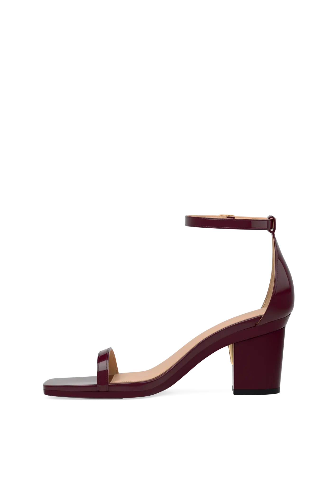 The Gigi - Cherry Mocha Patent 3 Block