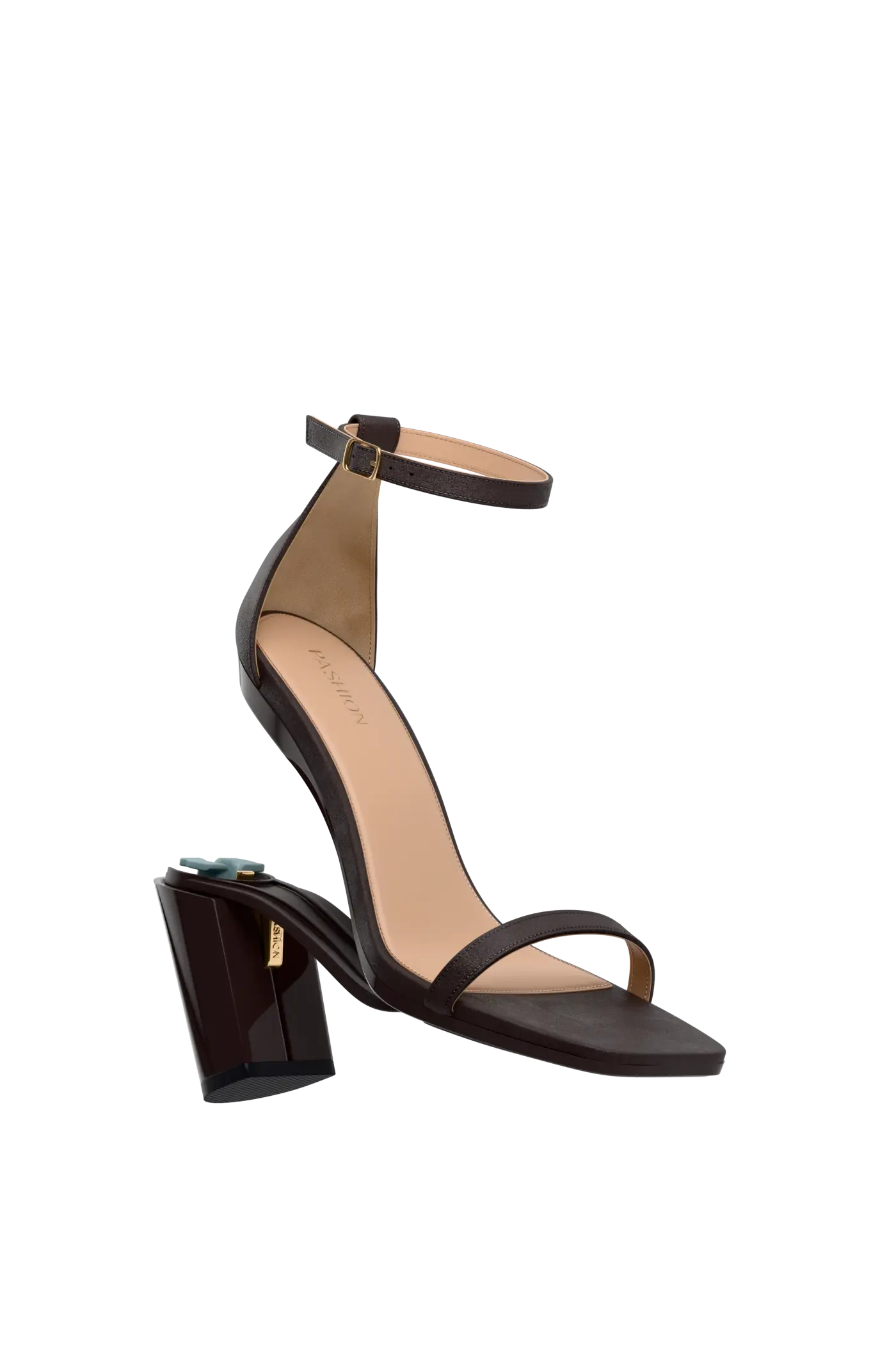 The Gigi - Chocolate Suede 4 Block