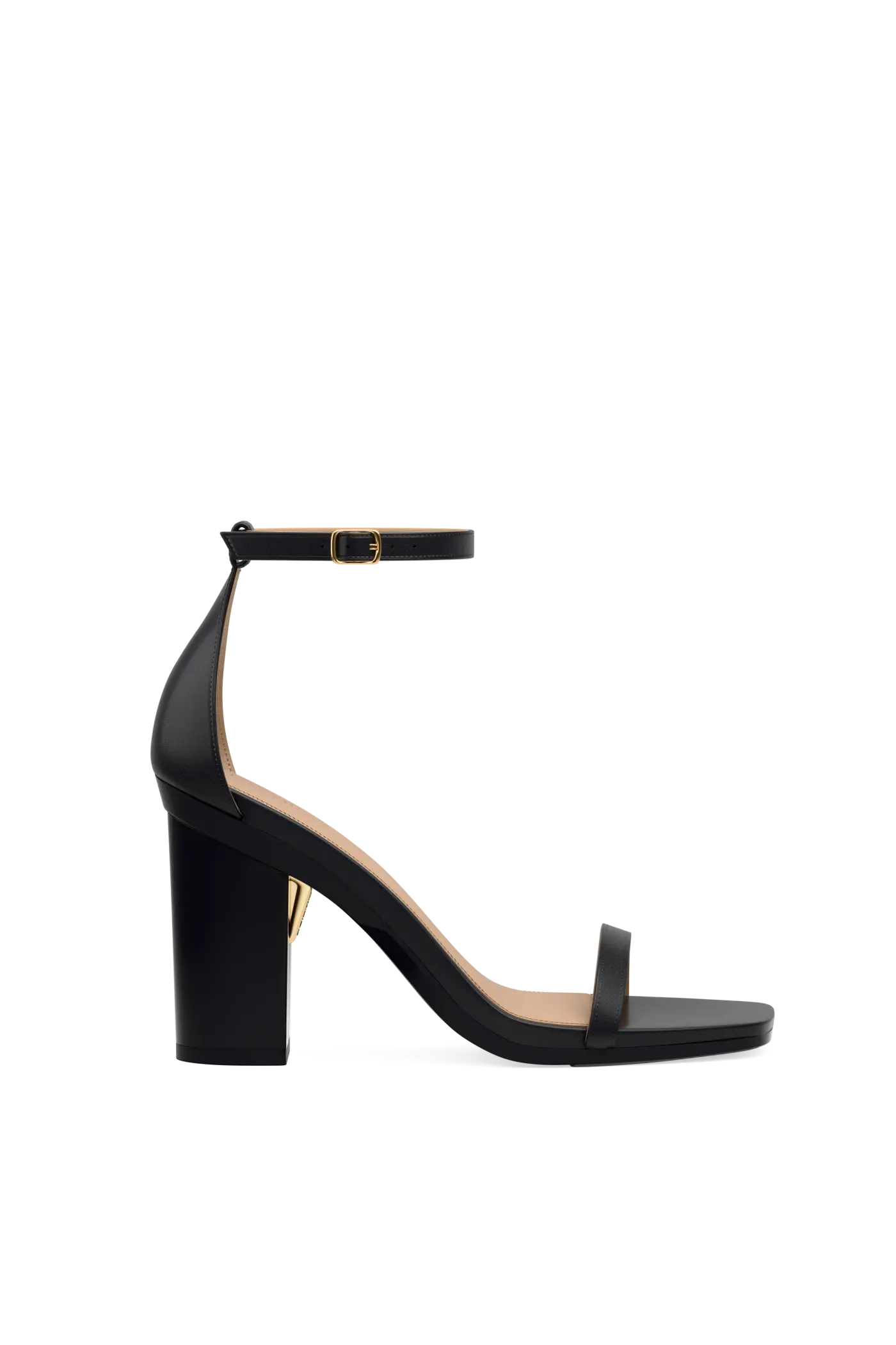 The Gigi - Coal Leather 4 Block