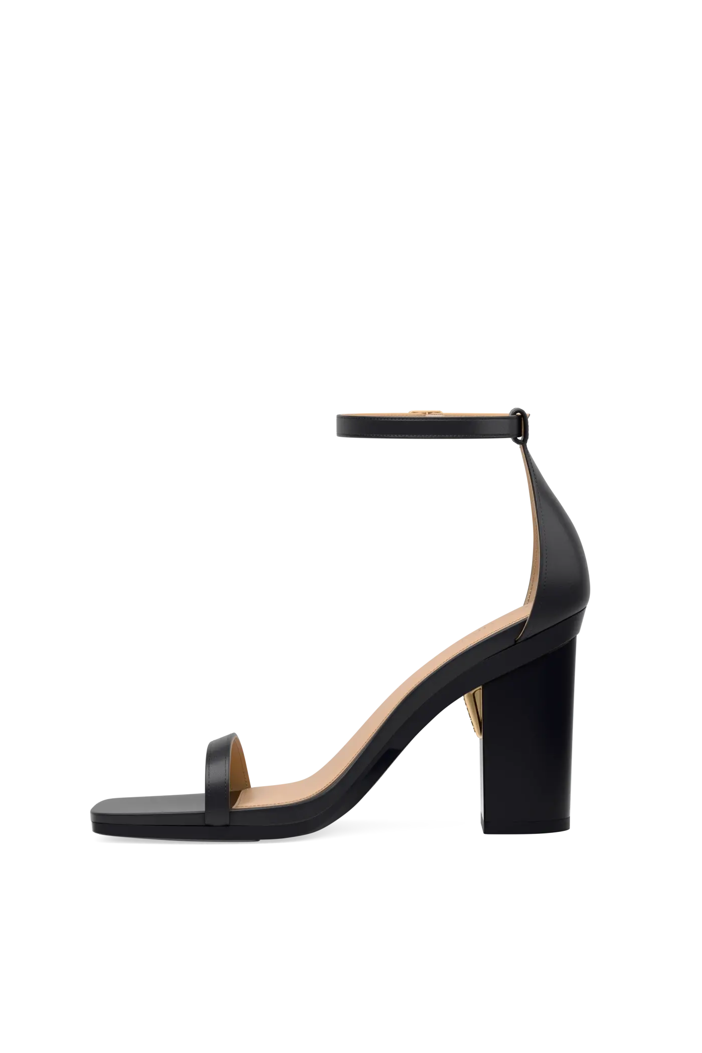 The Gigi - Coal Leather 4 Block