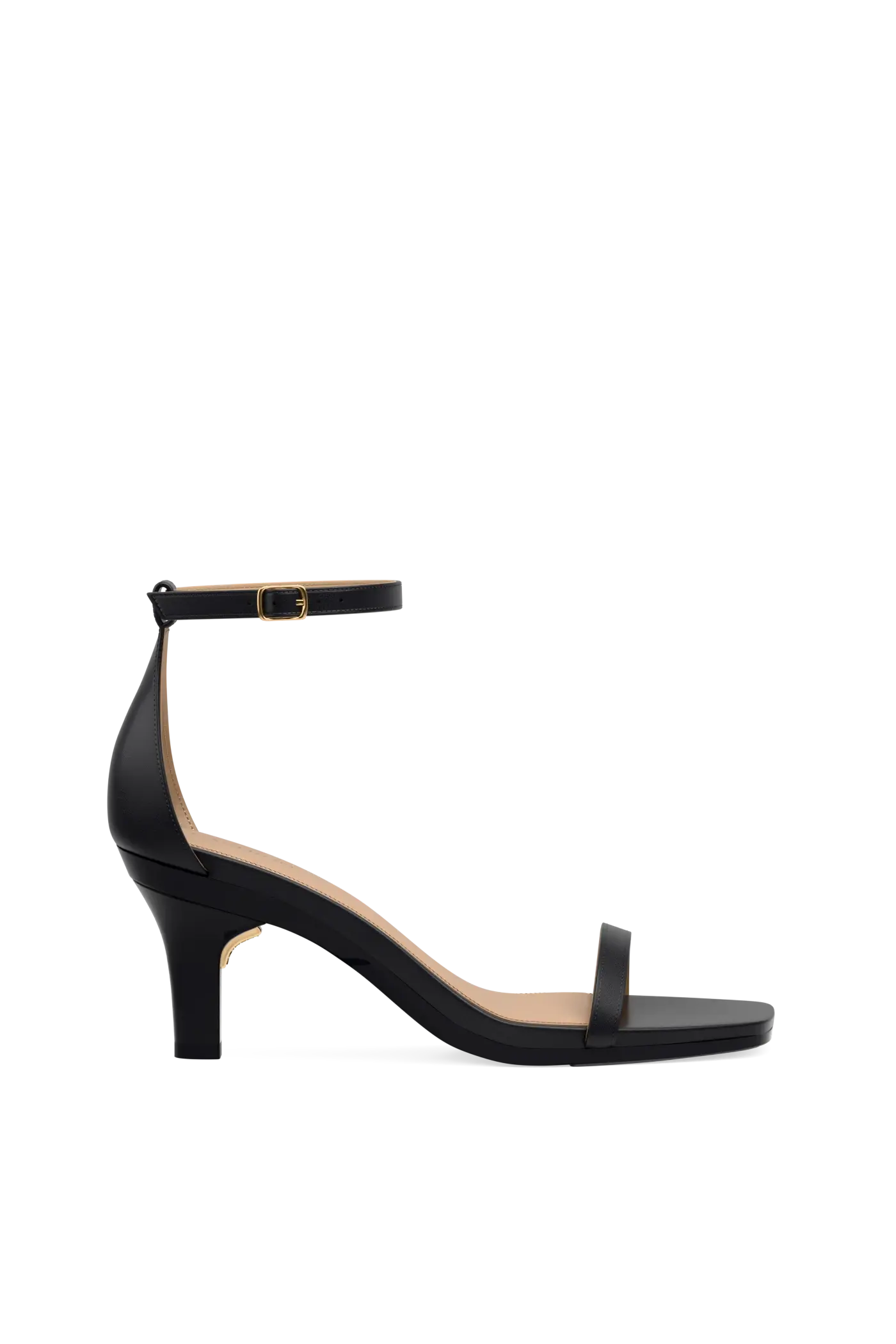 The Gigi - Coal Leather 3 Stiletto