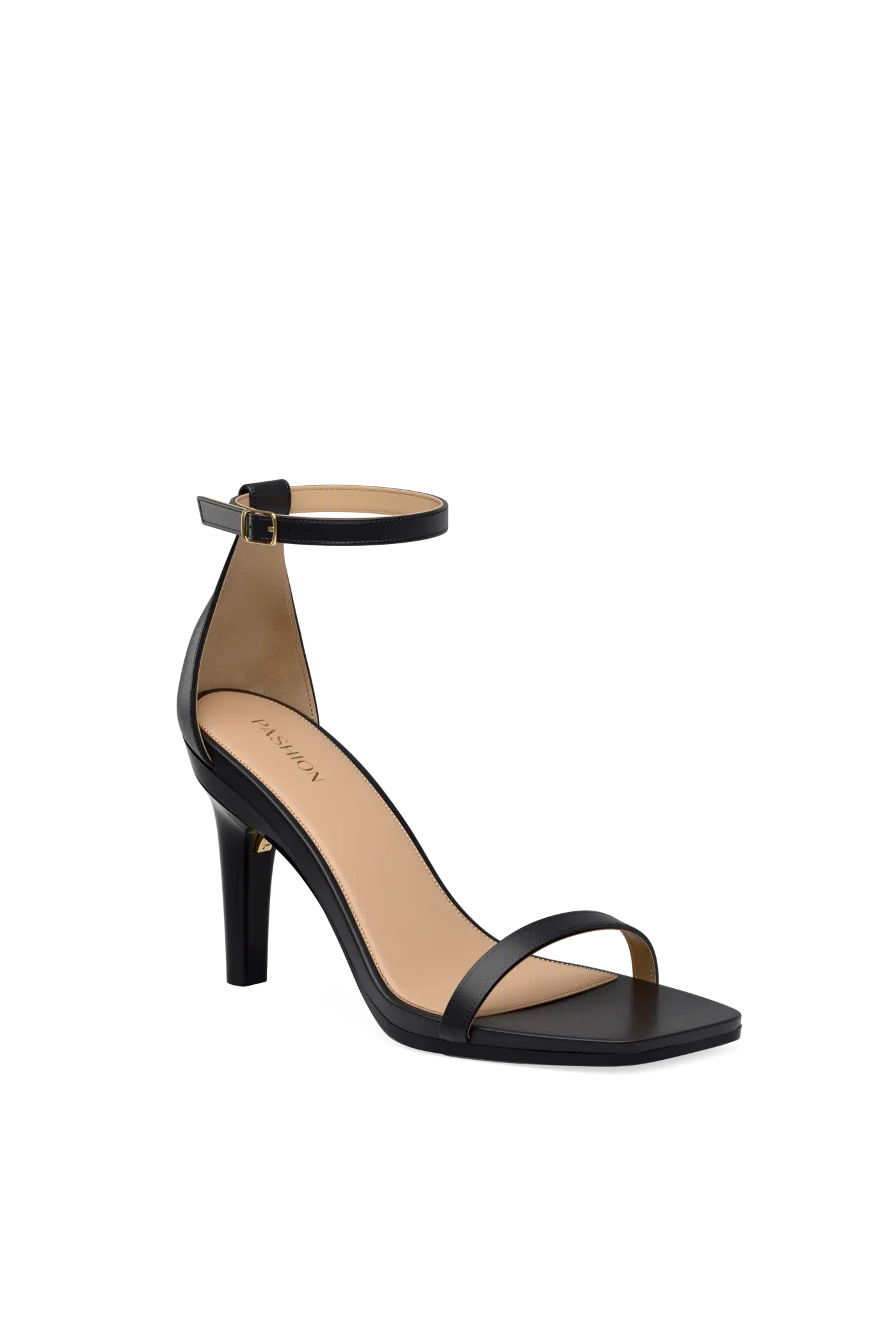 The Gigi - Coal Leather 4 Stiletto