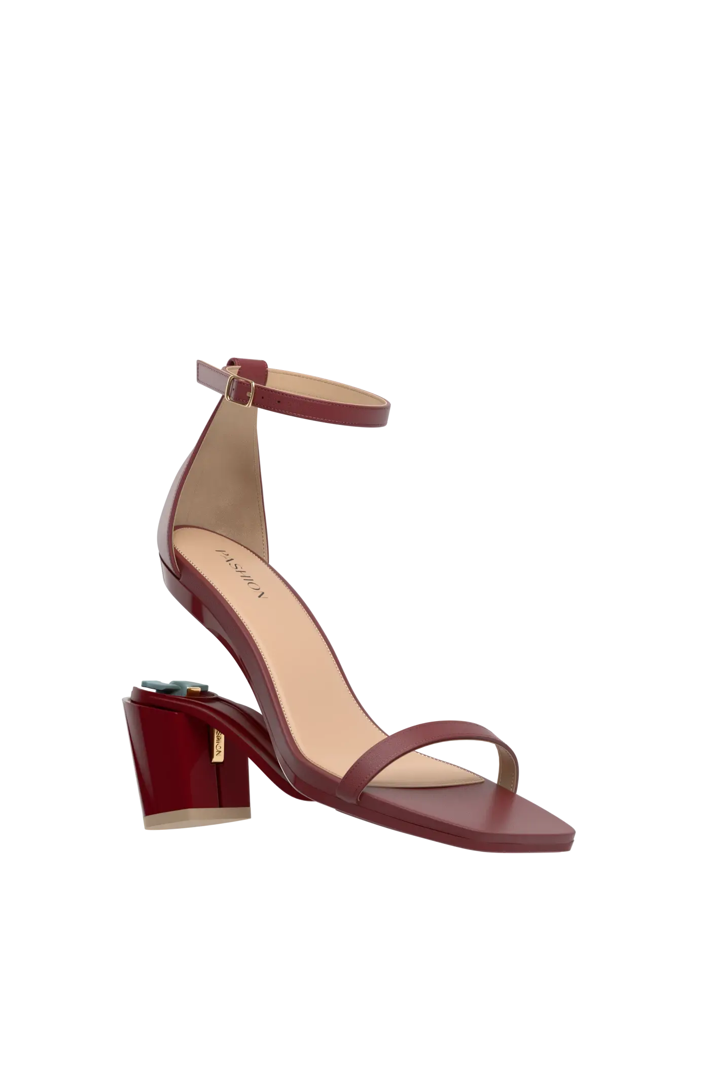 The Gigi - Merlot Leather 3 Block