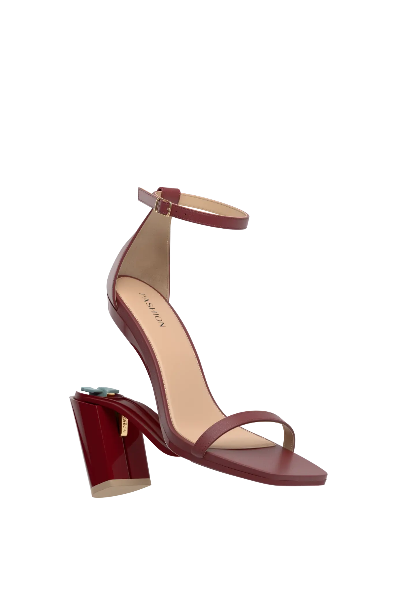 The Gigi - Merlot Leather 4 Block