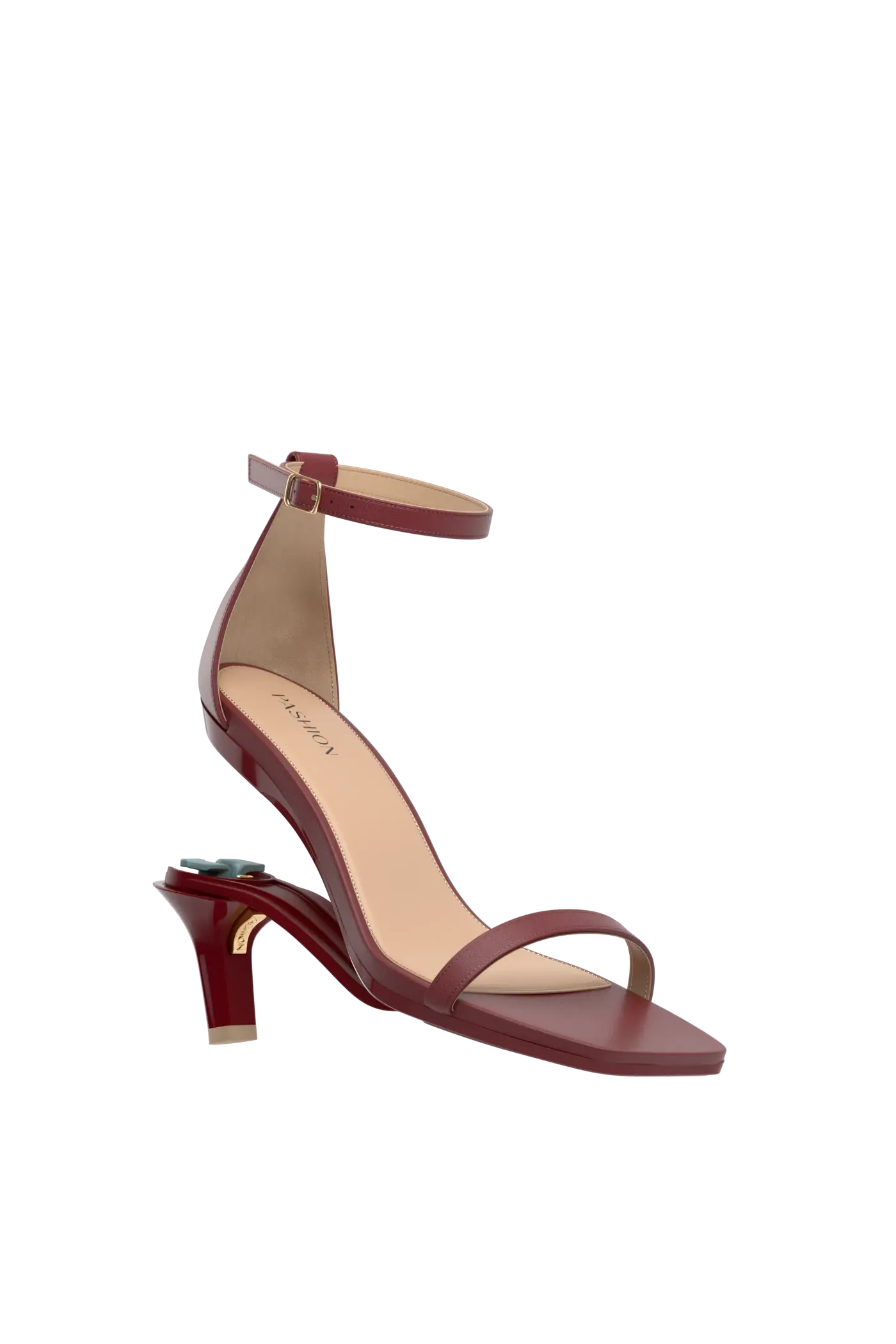 The Gigi - Merlot Leather 3 Stiletto