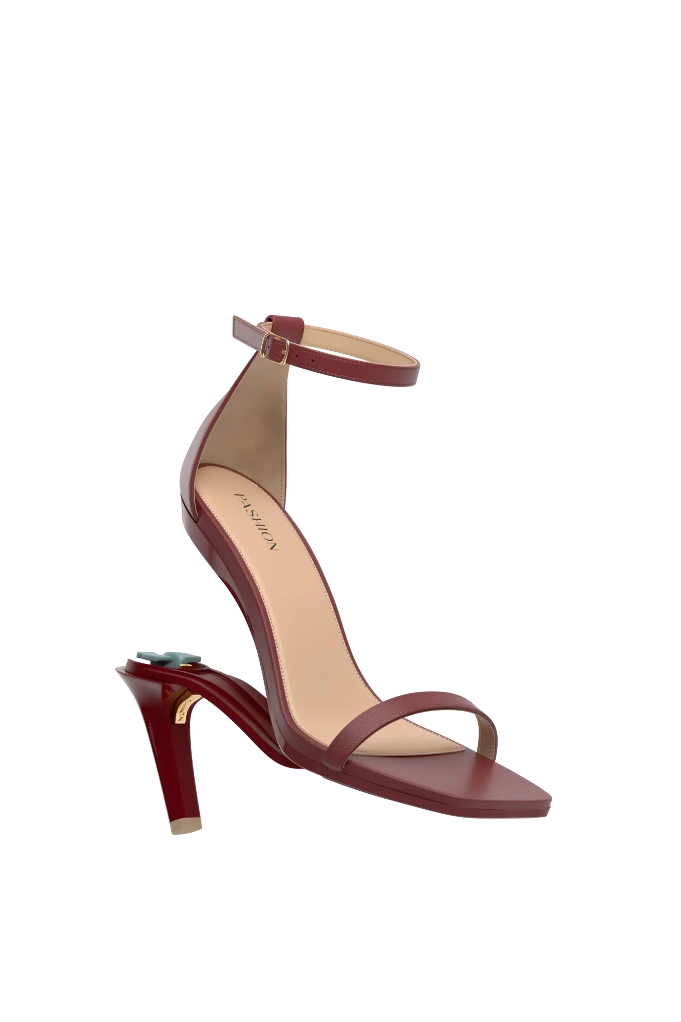 The Gigi - Merlot Leather 4 Stiletto