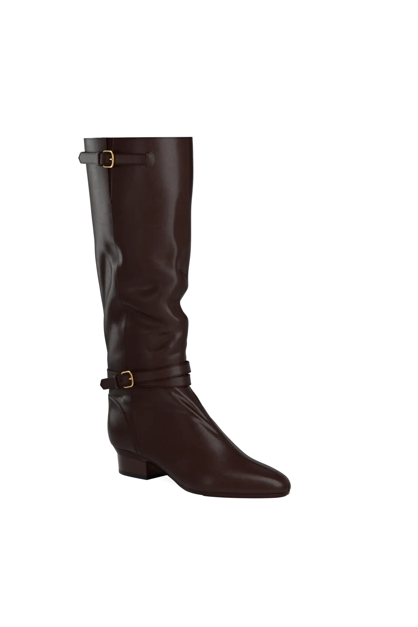 The Harper Boot - Chocolate Leather 3 Stiletto