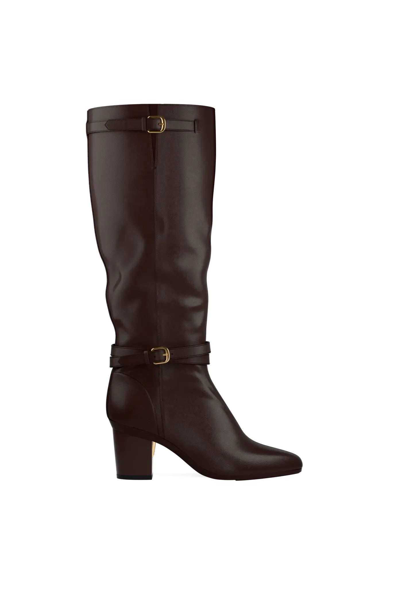 The Harper Boot - Chocolate Leather 3 Block