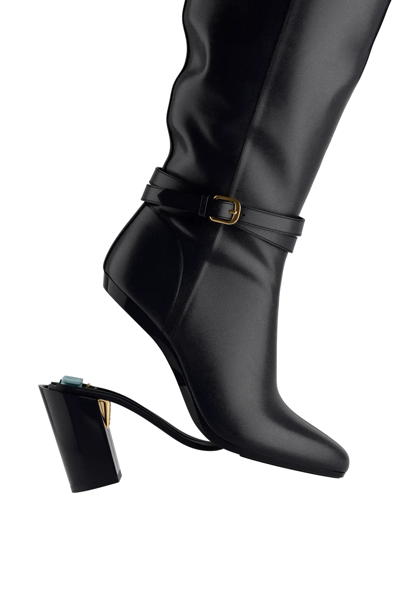 The Harper Boot - Coal Leather 4 Block