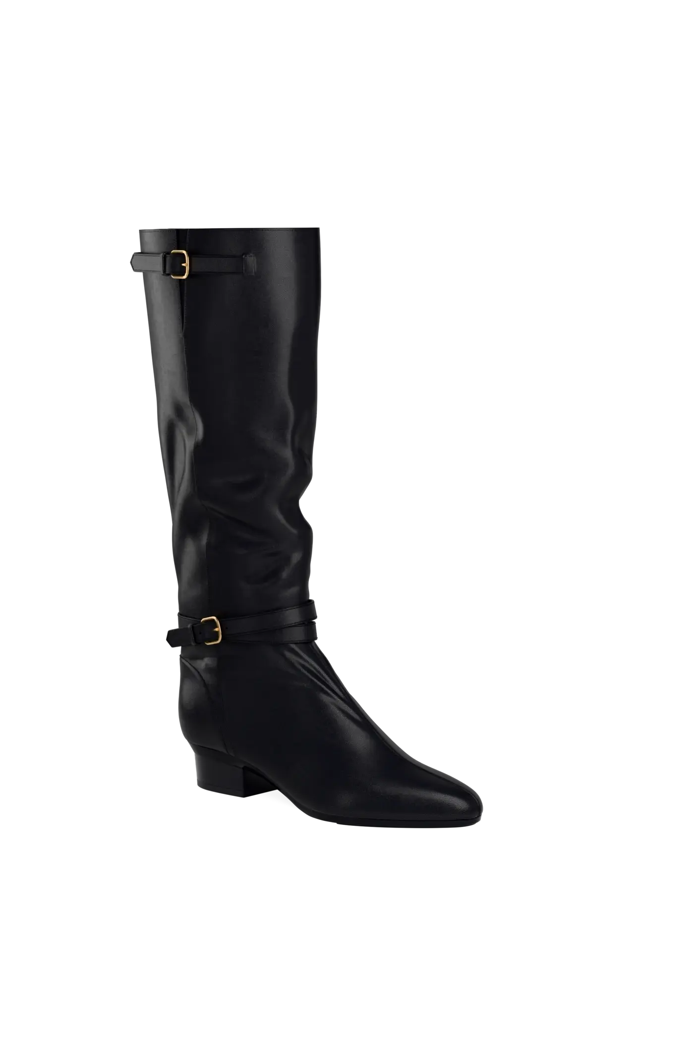 The Harper Boot - Coal Leather 3 Stiletto