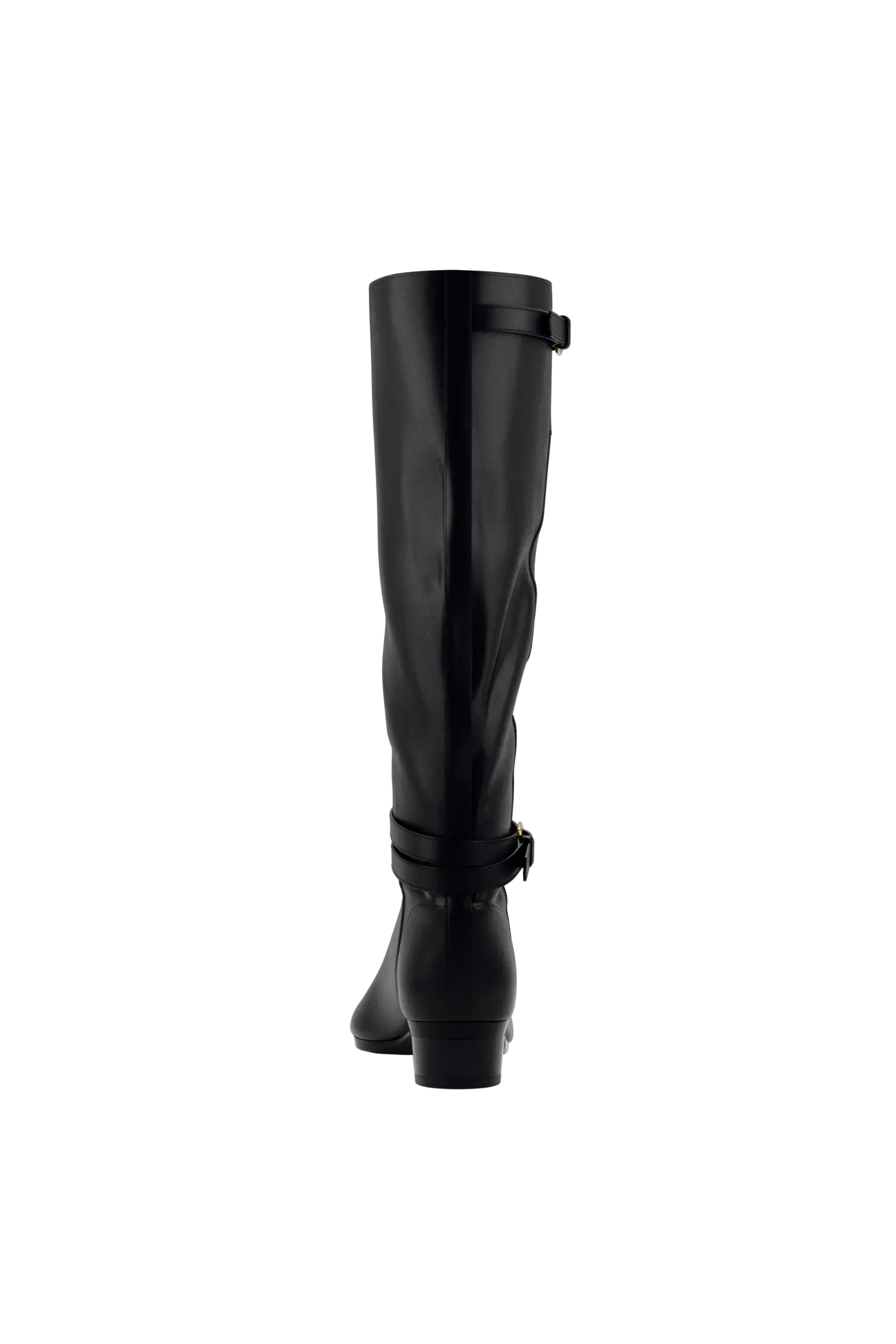 The Harper Boot - Coal Leather Flat
