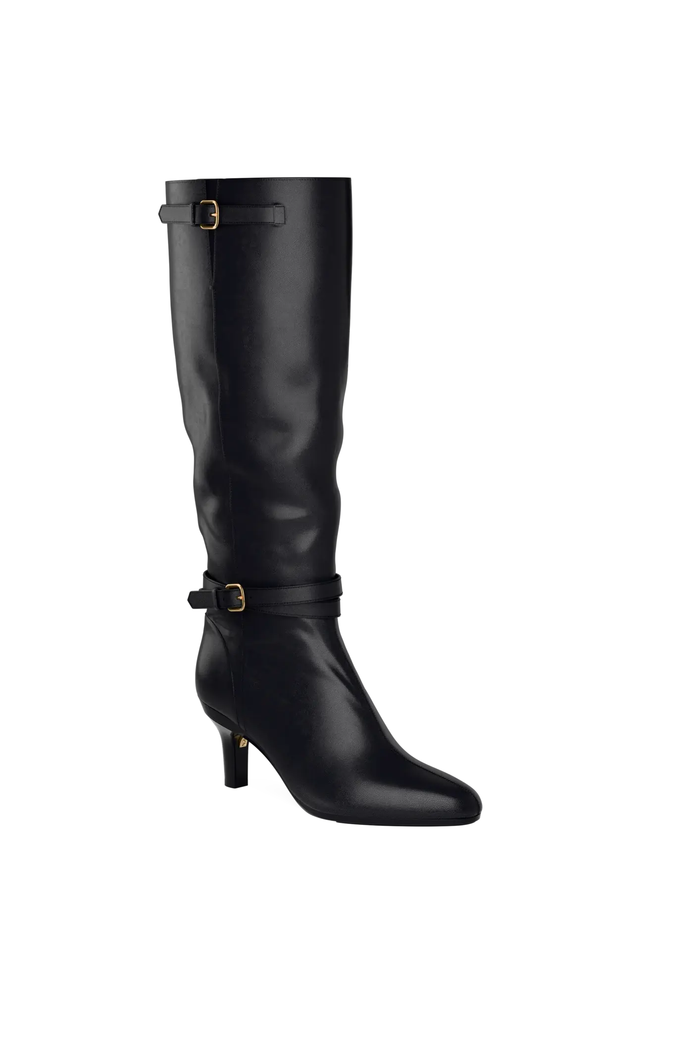 The Harper Boot - Coal Leather 3 Stiletto