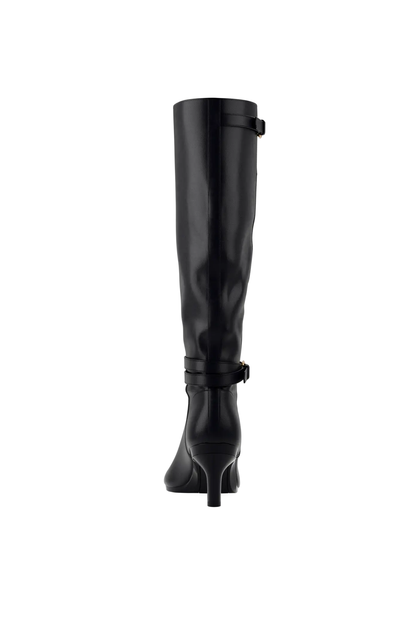 The Harper Boot - Coal Leather 3 Stiletto