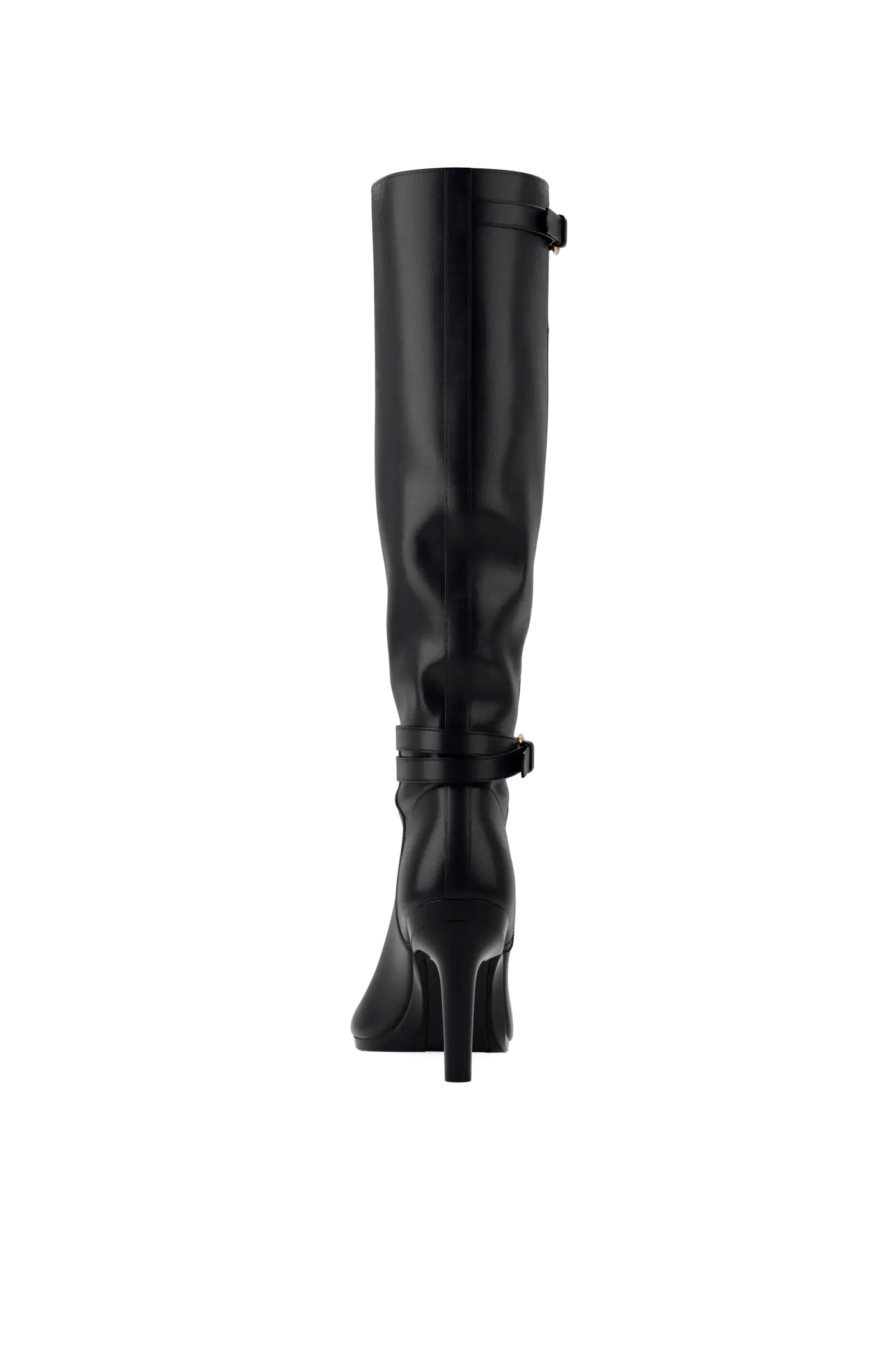The Harper Boot - Coal Leather 4 Stiletto