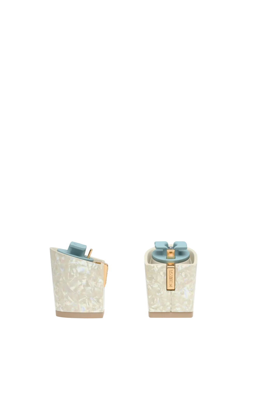 Block Heel Kit 3 Iridescent Mother of Pearl