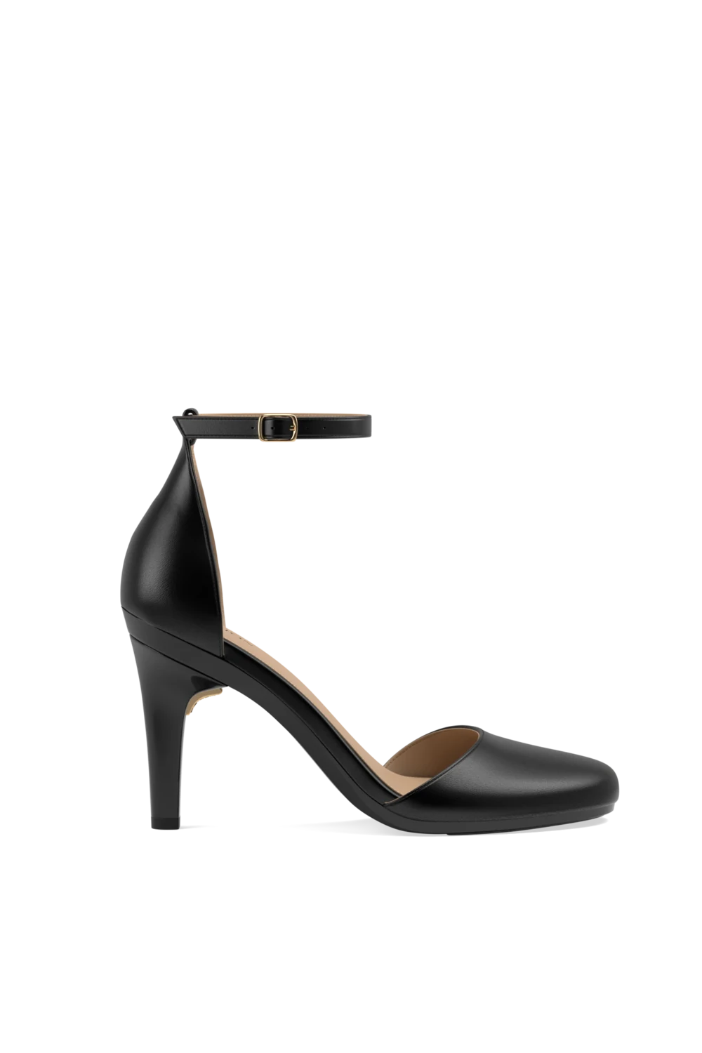 The Jocelyn - Coal Leather 4 Stiletto - FINAL SALE