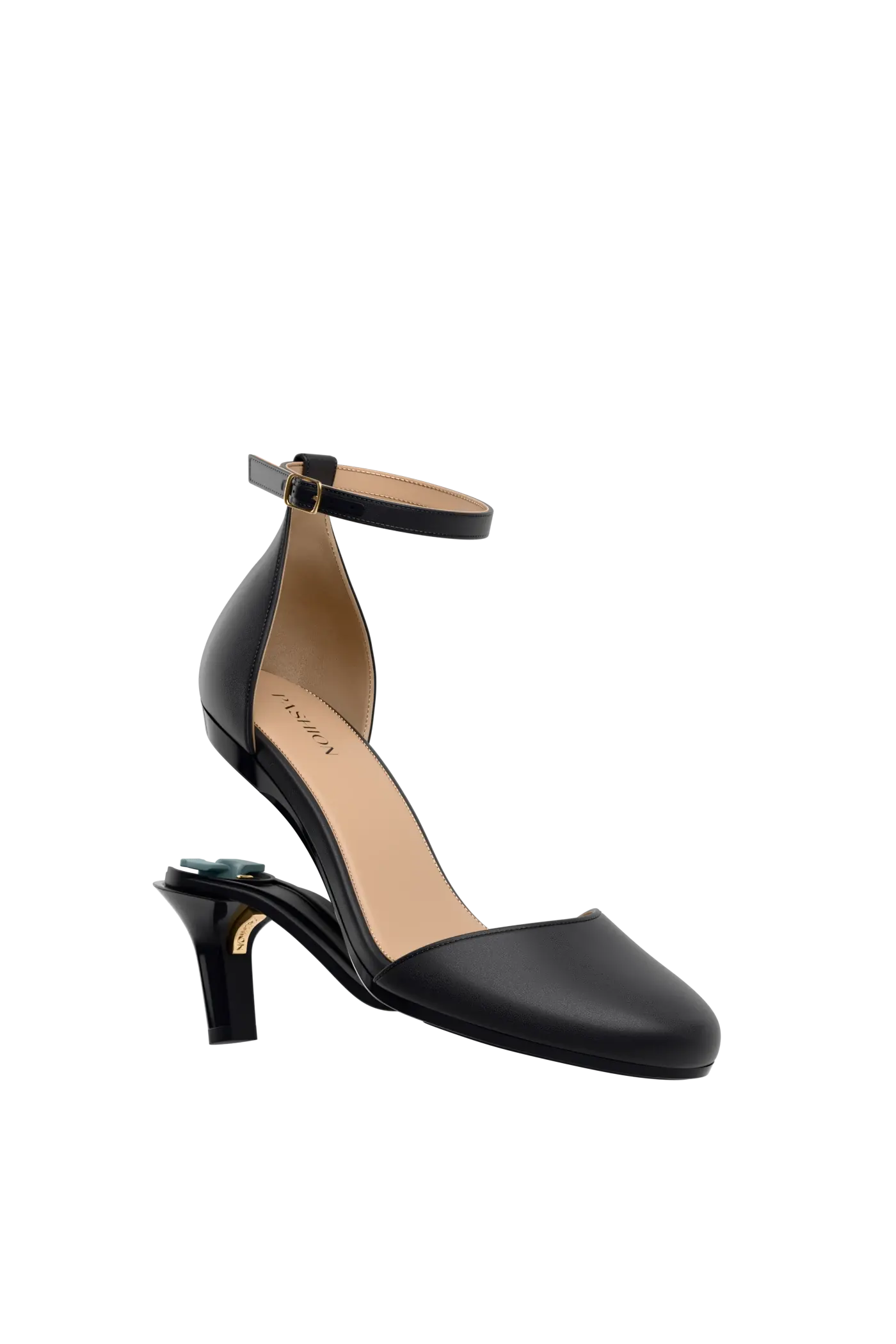 The Jocelyn - Coal Leather 3 Stiletto - FINAL SALE