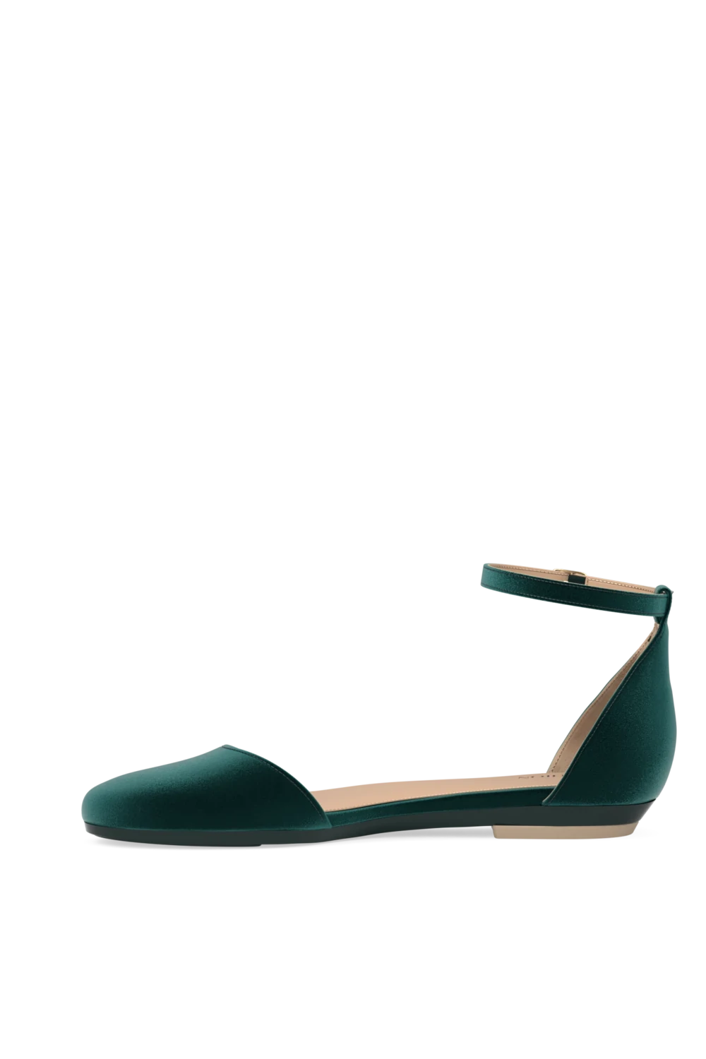 The Jocelyn - Forest Velvet Flat - Final Sale