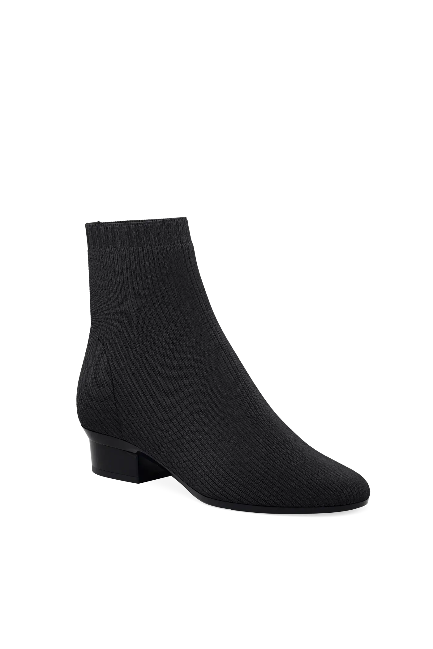 The Josie Bootie - Coal Knit 3 Block - Final Sale