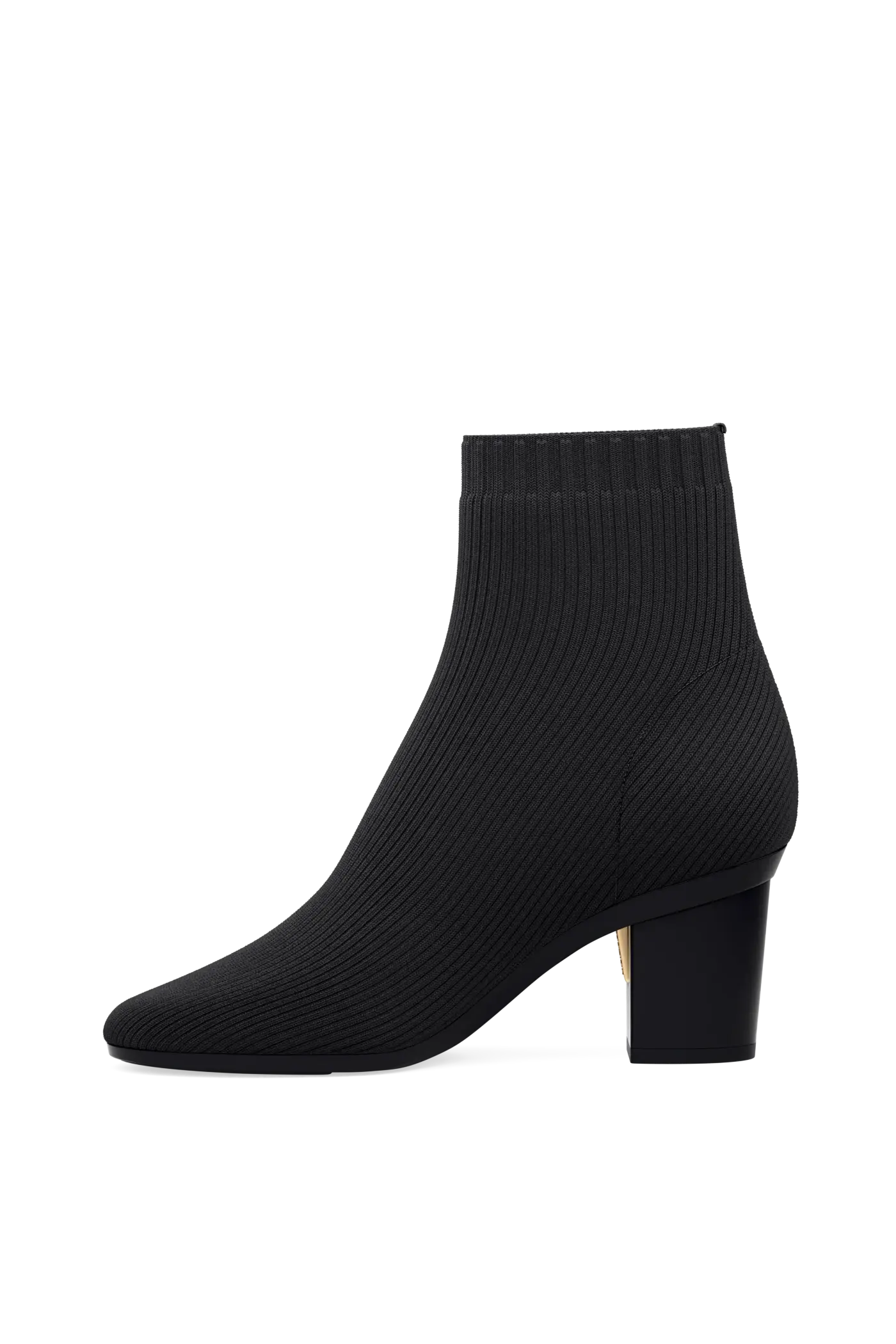 The Josie Bootie - Coal Knit 3 Block - Final Sale