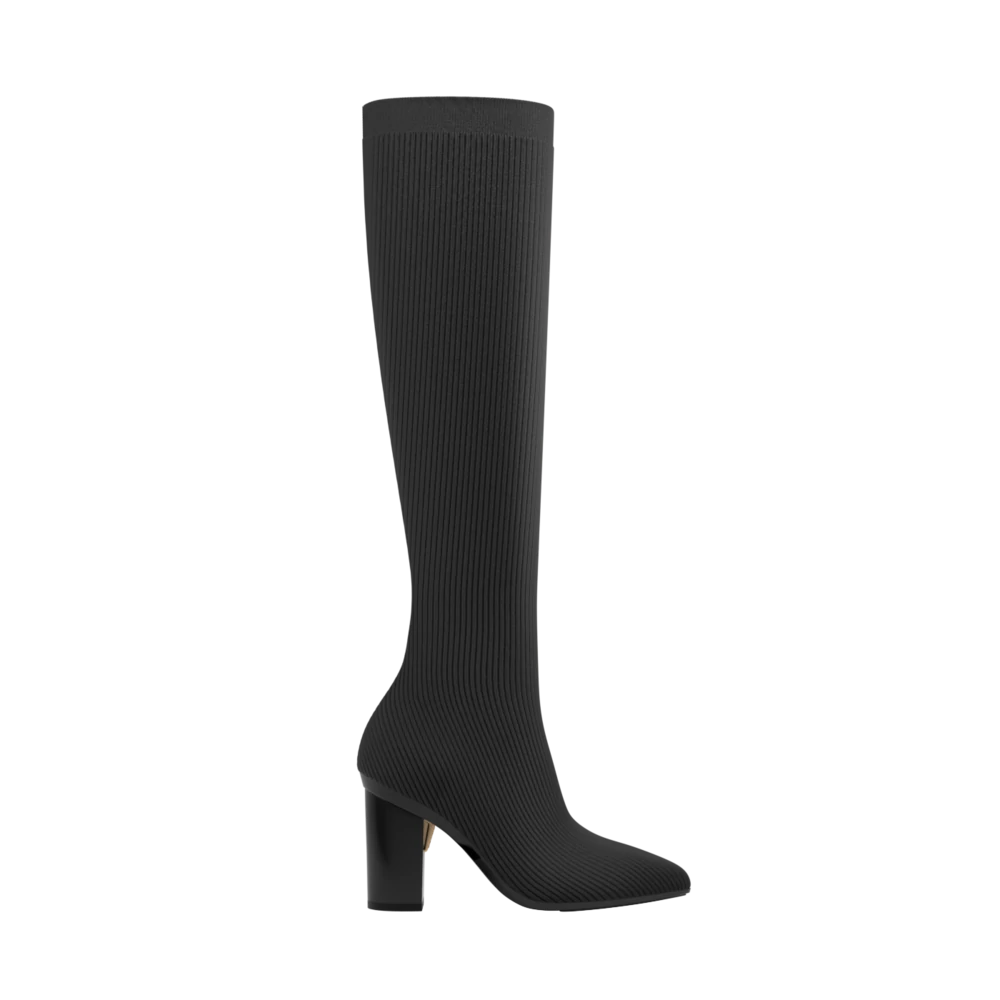 KALEB Wide Fit Suede high quality Pointer Over Knee Boots