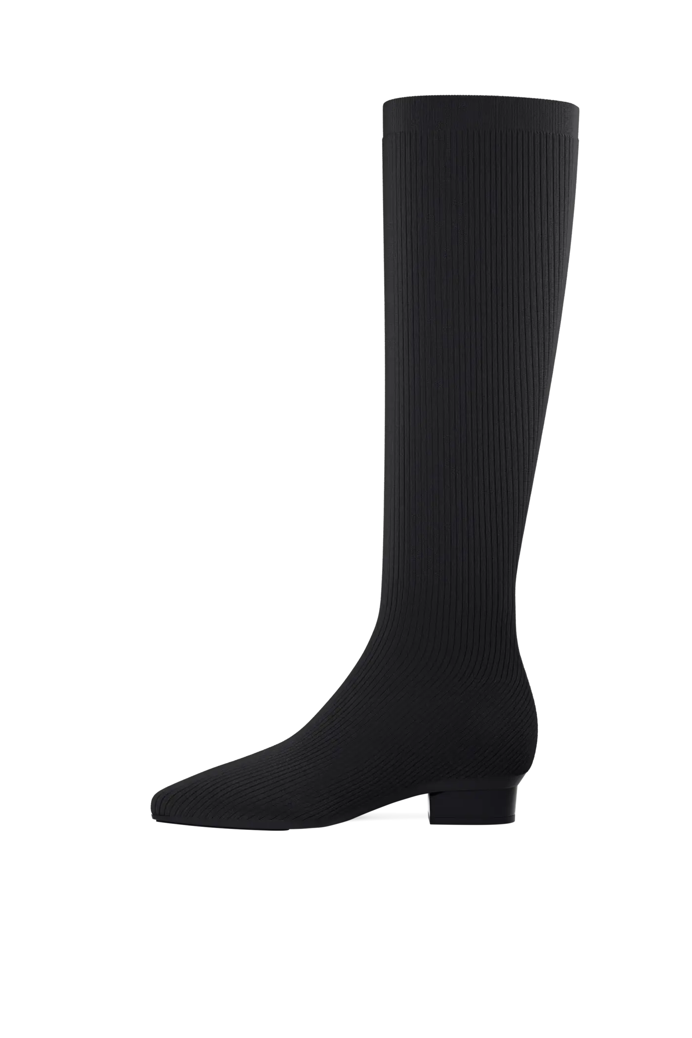 The Knee High Boot - Coal Knit - FINAL SALE