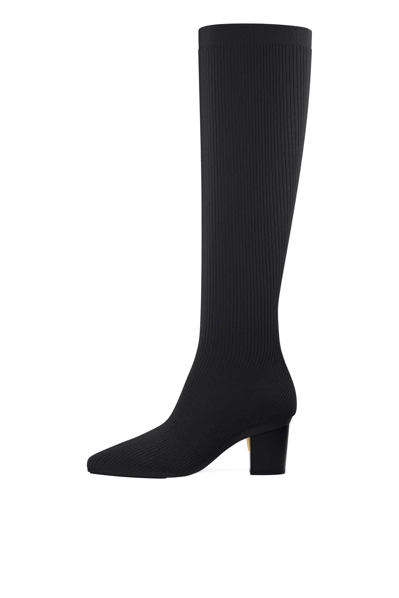 The Knee High Boot - Coal Knit 3 Block - FINAL SALE