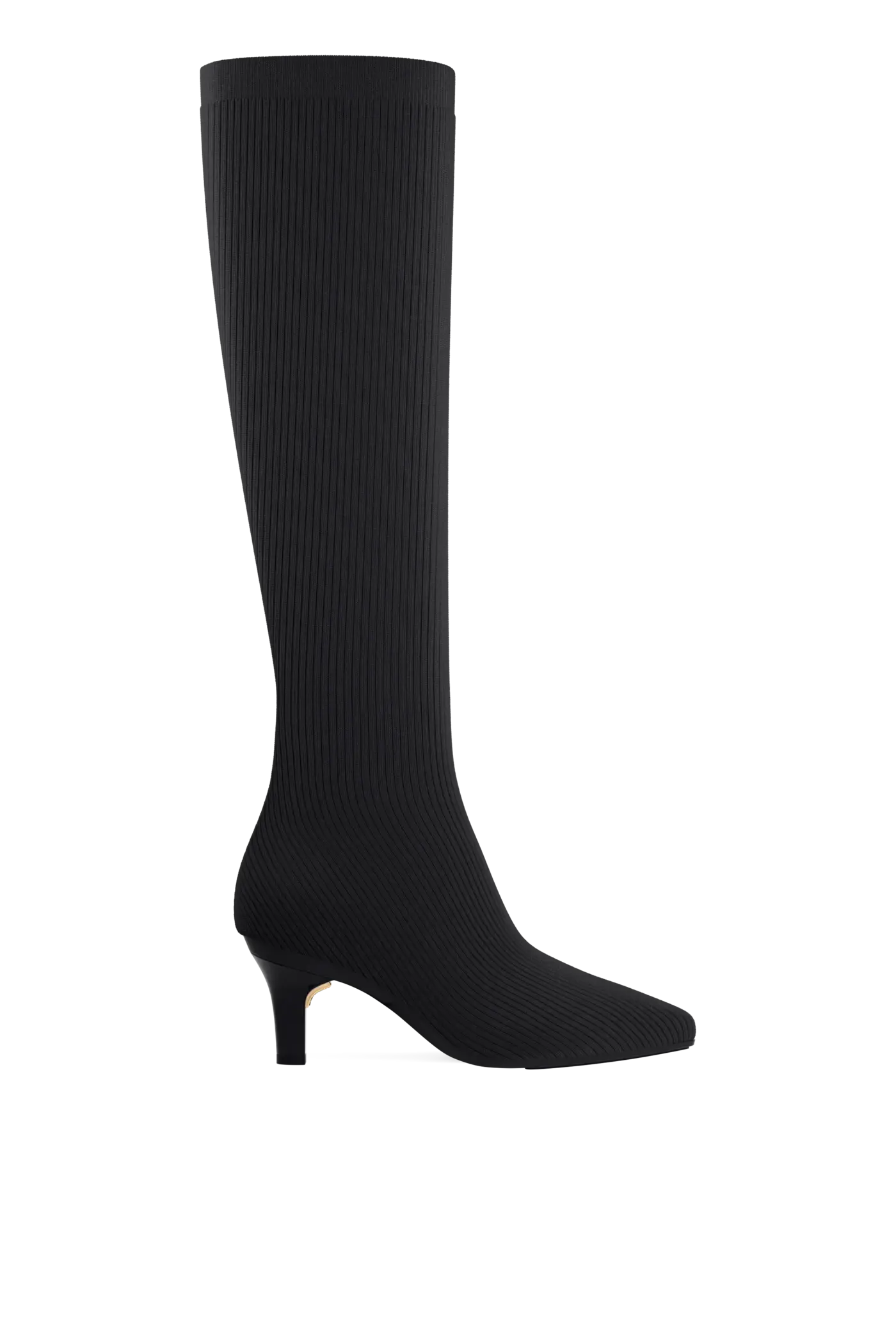 The Knee High Boot - Coal Knit 3 Stiletto - FINAL SALE