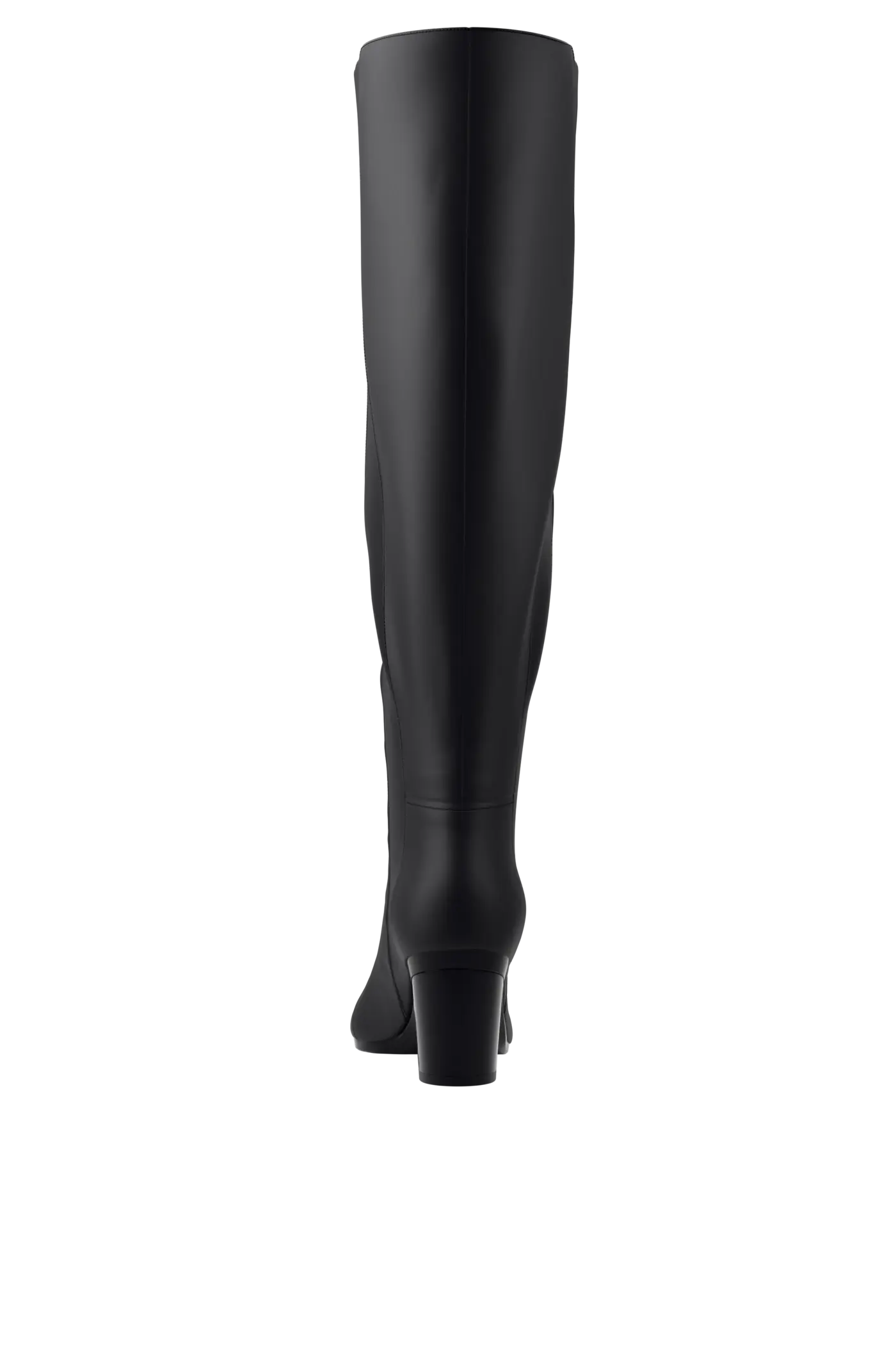 The Knee High Boot - Coal Leather 3 Block - FINAL SALE