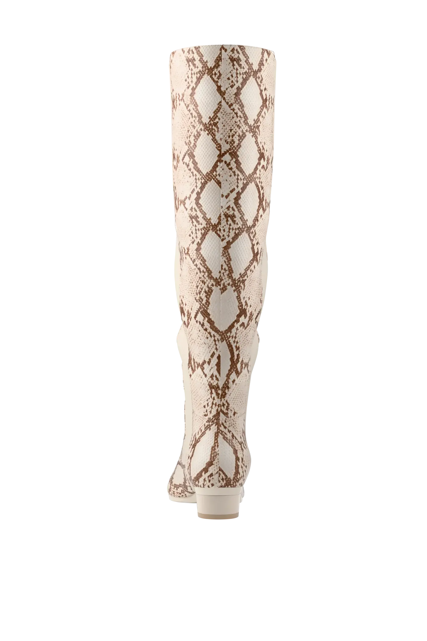 The Knee High Boot - Ivory Snakeskin - FINAL SALE
