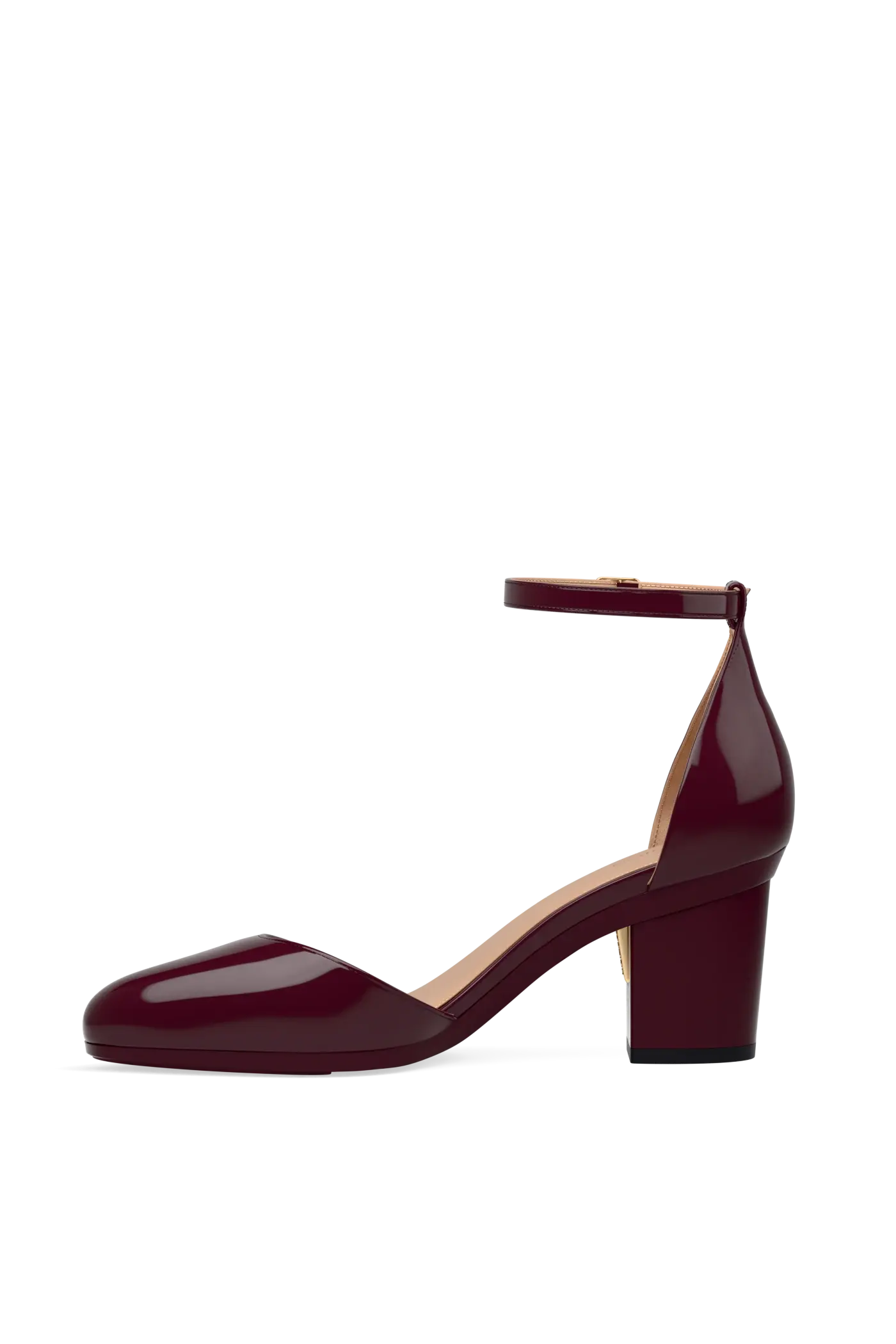 The Margot - Cherry Mocha Patent 3 Block