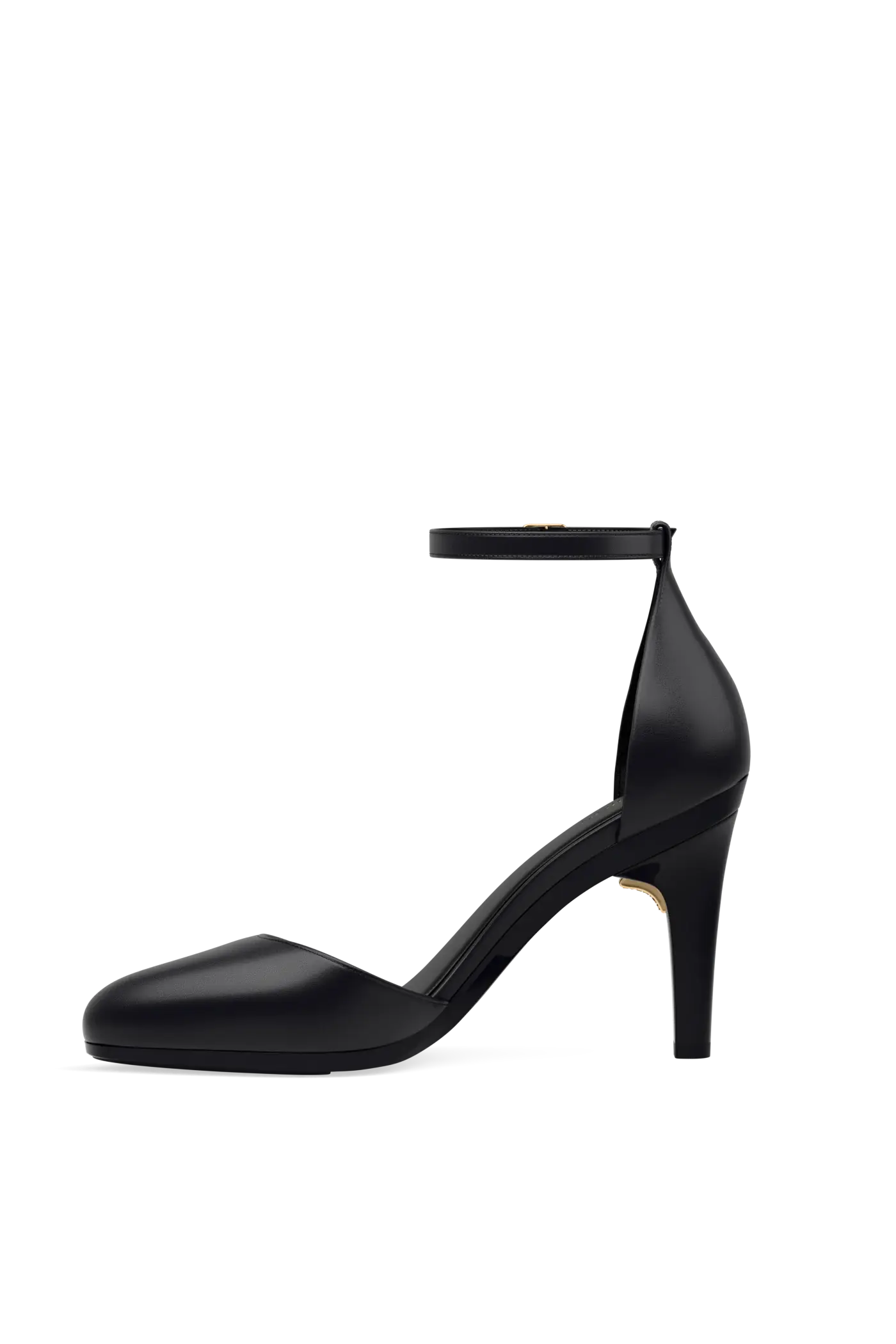 The Margot - Coal Leather 4 Stiletto