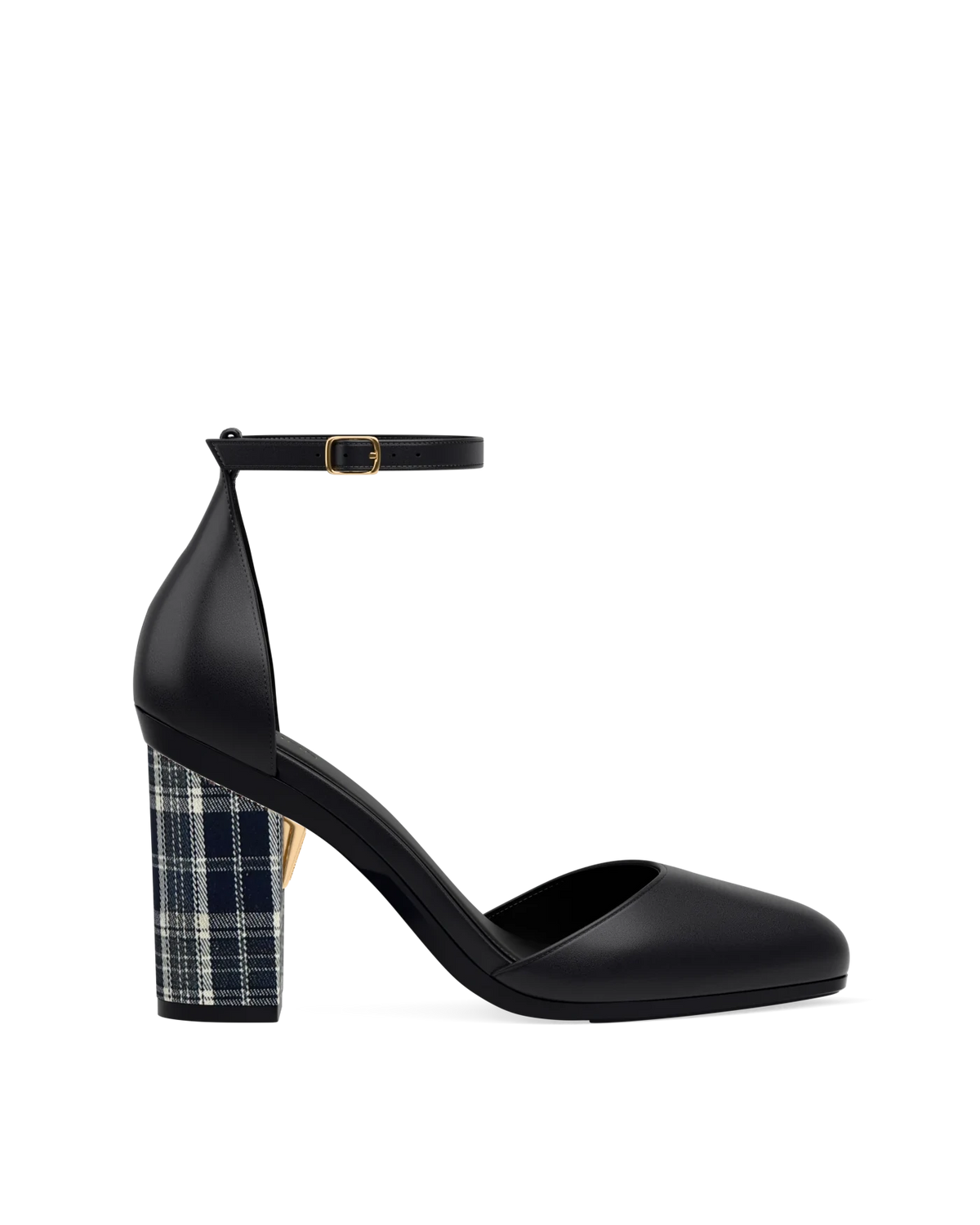 Block Heel Kit 4 Midnight Tartan