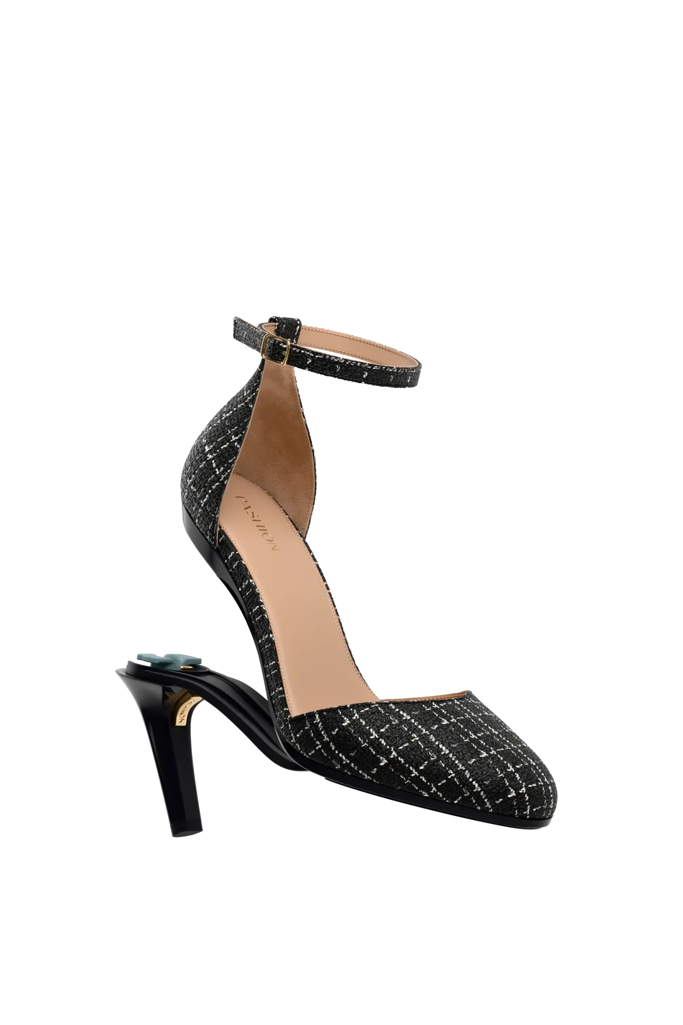 The Margot - Coal Tweed 4 Stiletto