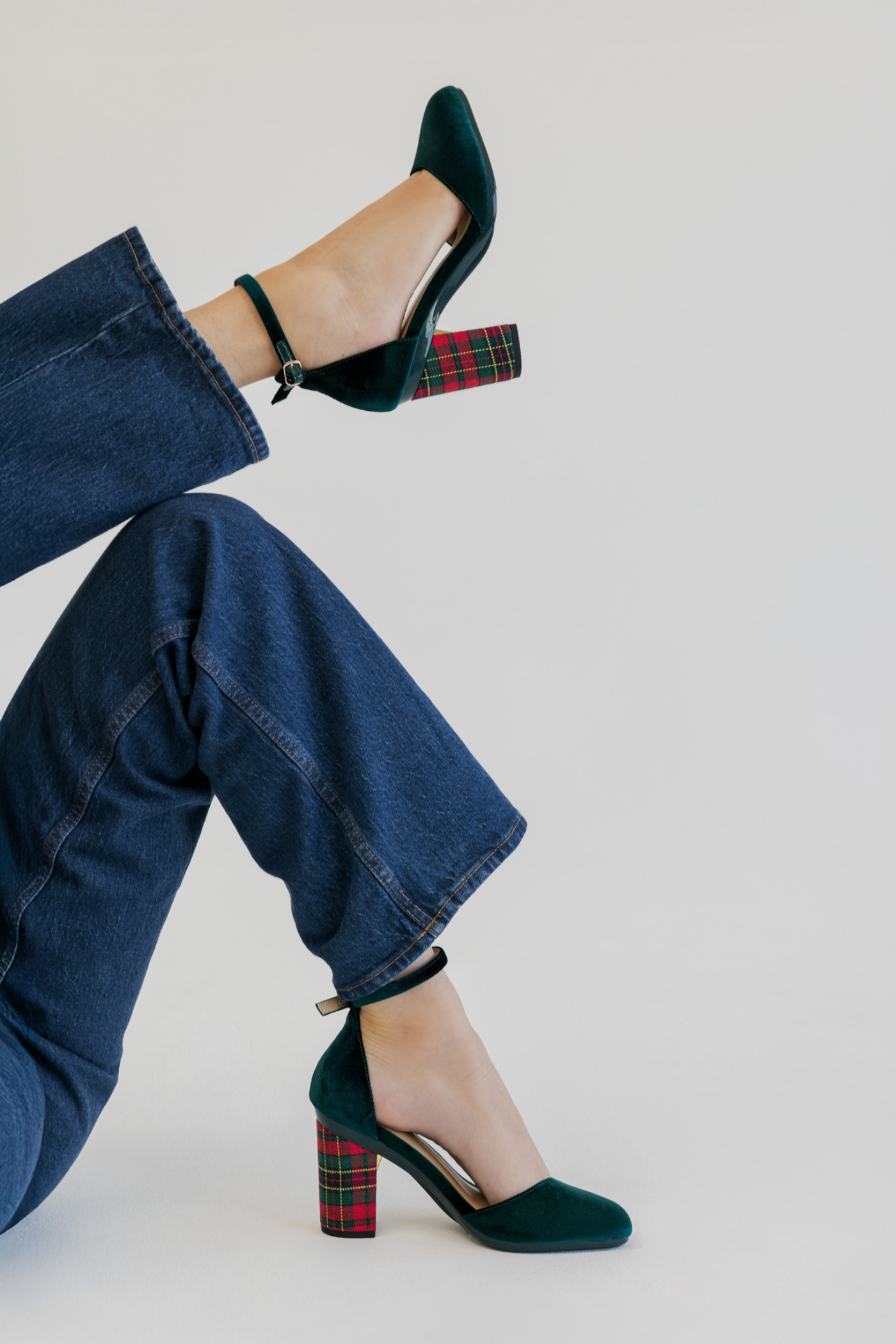 Block Heel Kit 3 Holiday Plaid