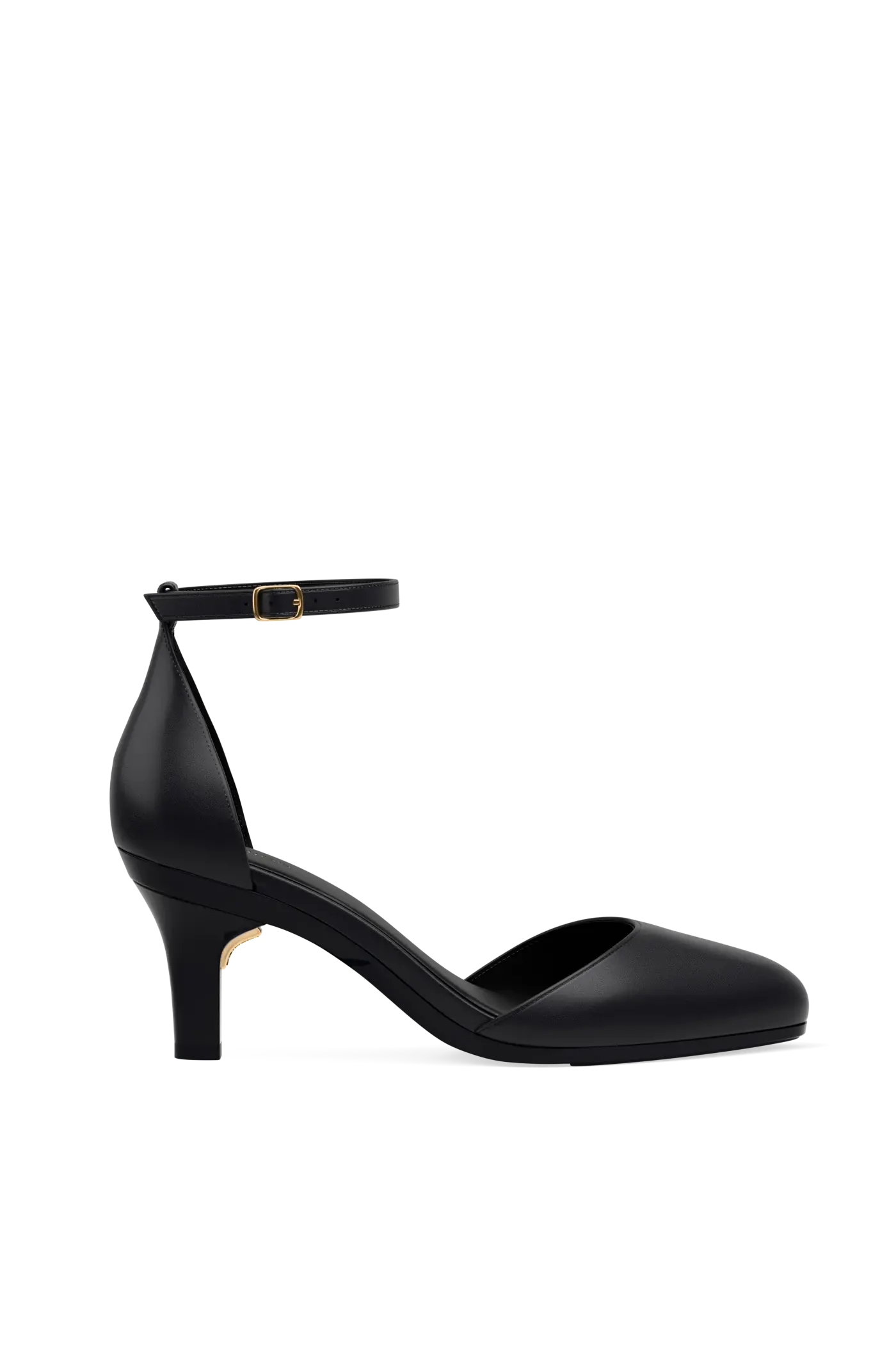 The Margot - Coal Leather 3 Stiletto
