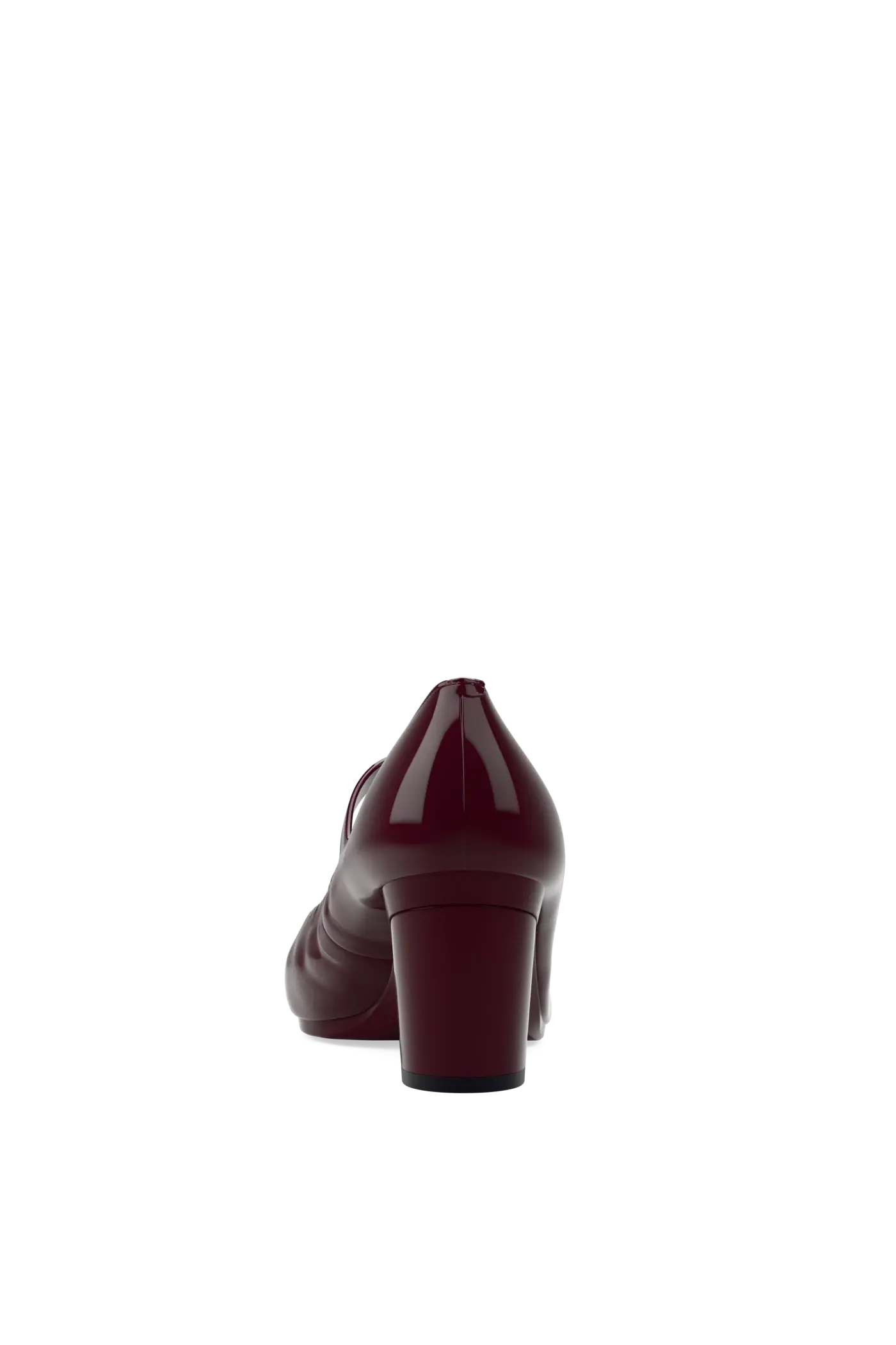 The Mary - Cherry Mocha Patent 3 Block