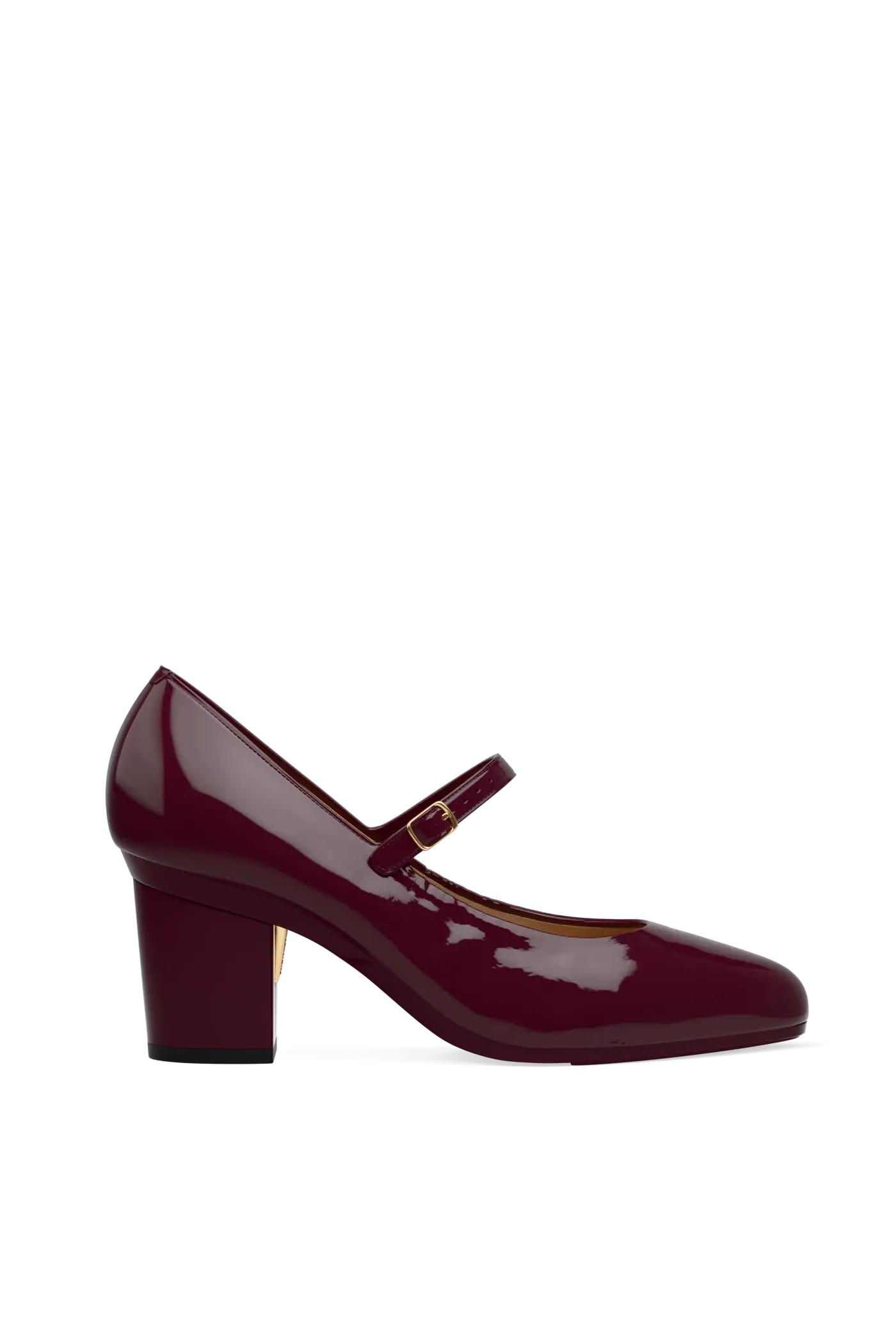 The Mary - Cherry Mocha Patent 3 Block