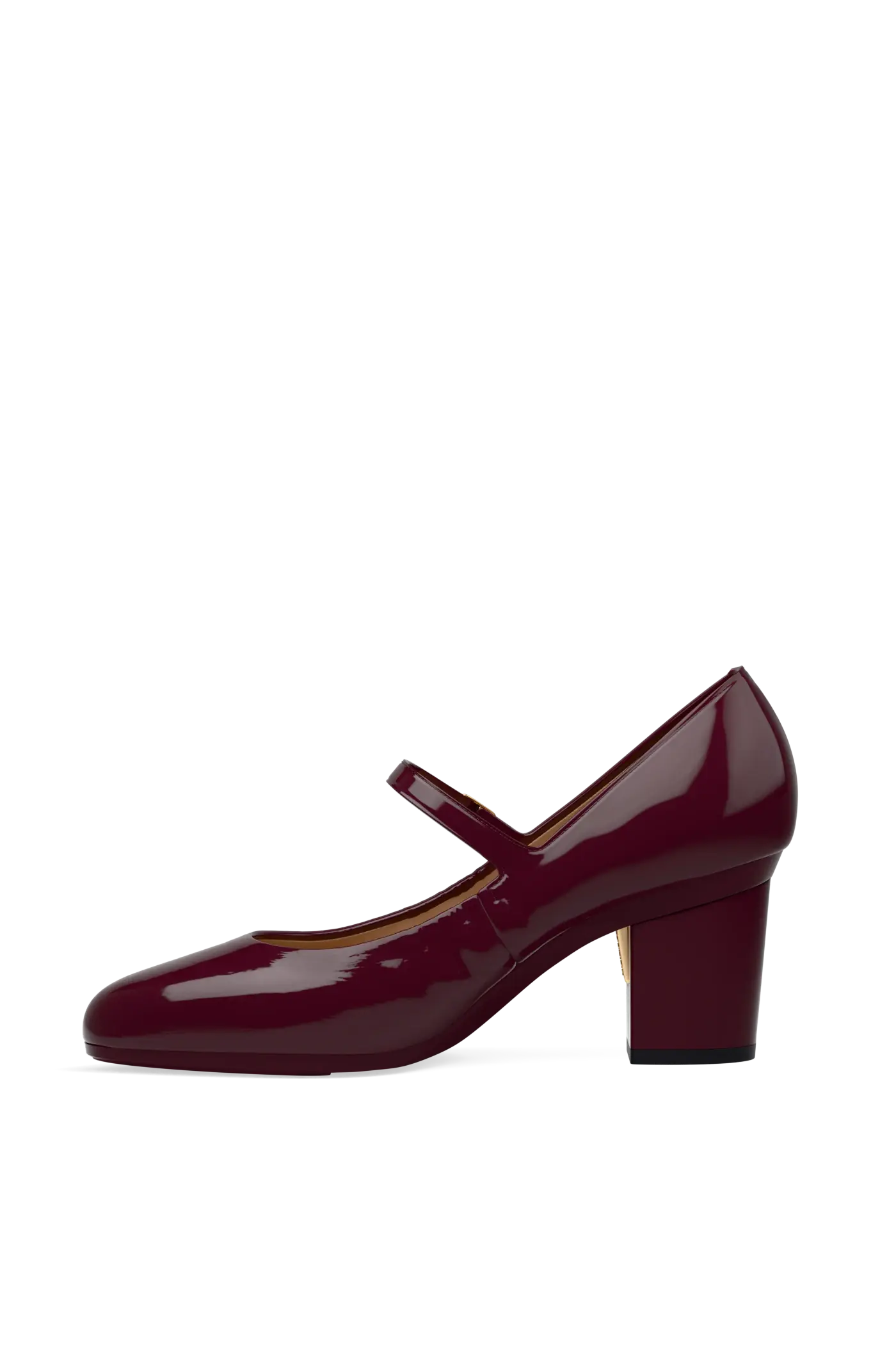 The Mary - Cherry Mocha Patent 3 Block