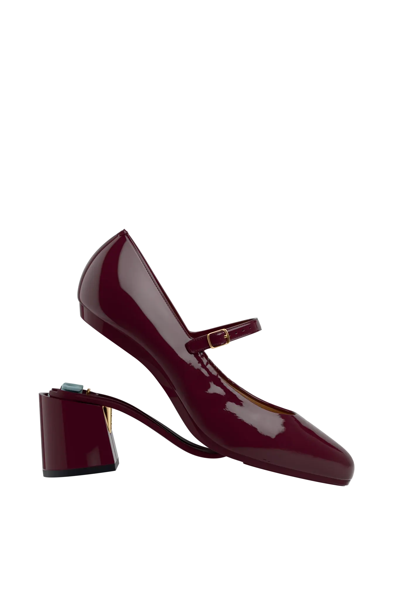 Flare Block Heel Kit 3" Cherry Mocha