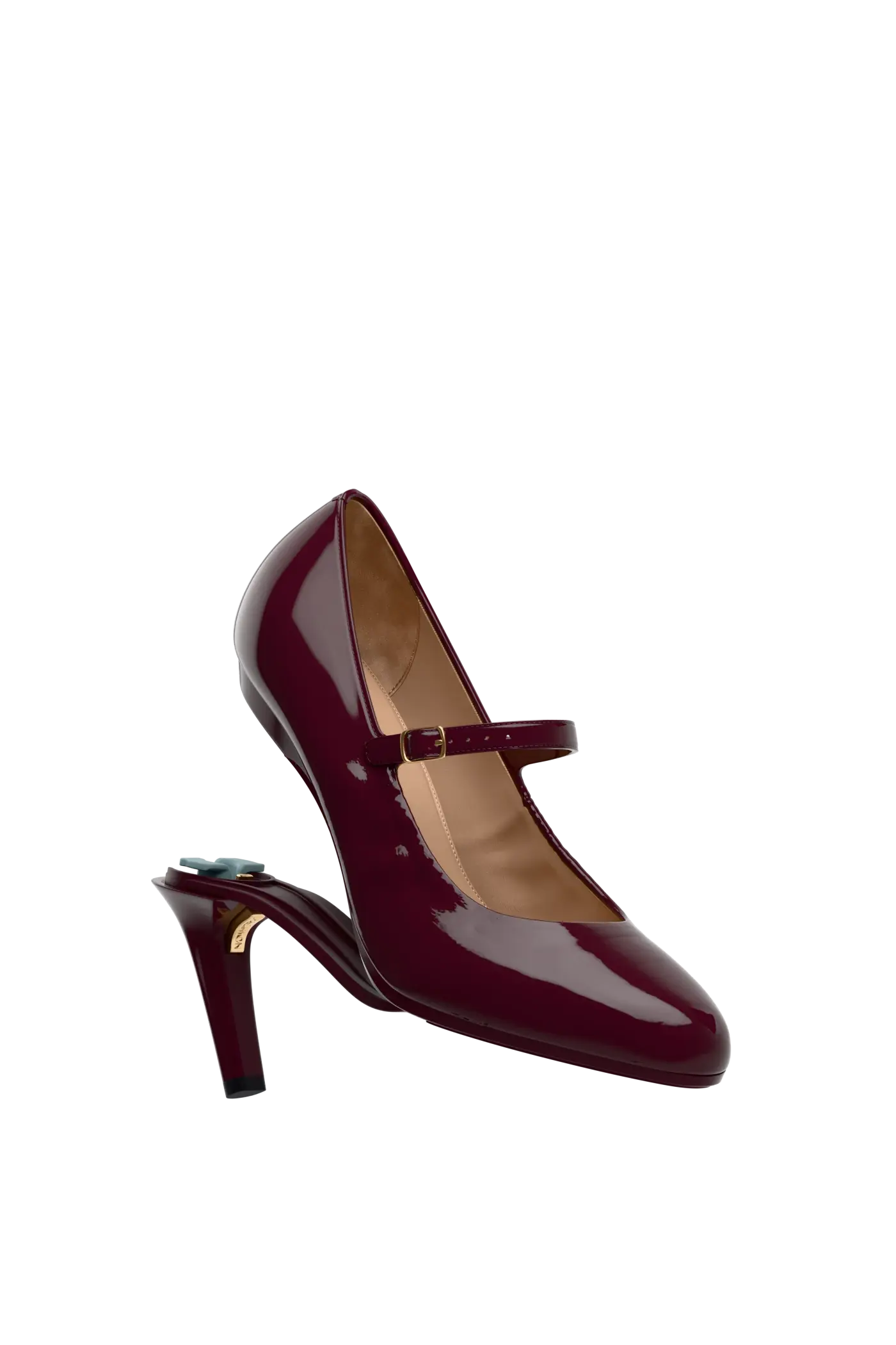 The Mary - Cherry Mocha Patent 4 Stiletto