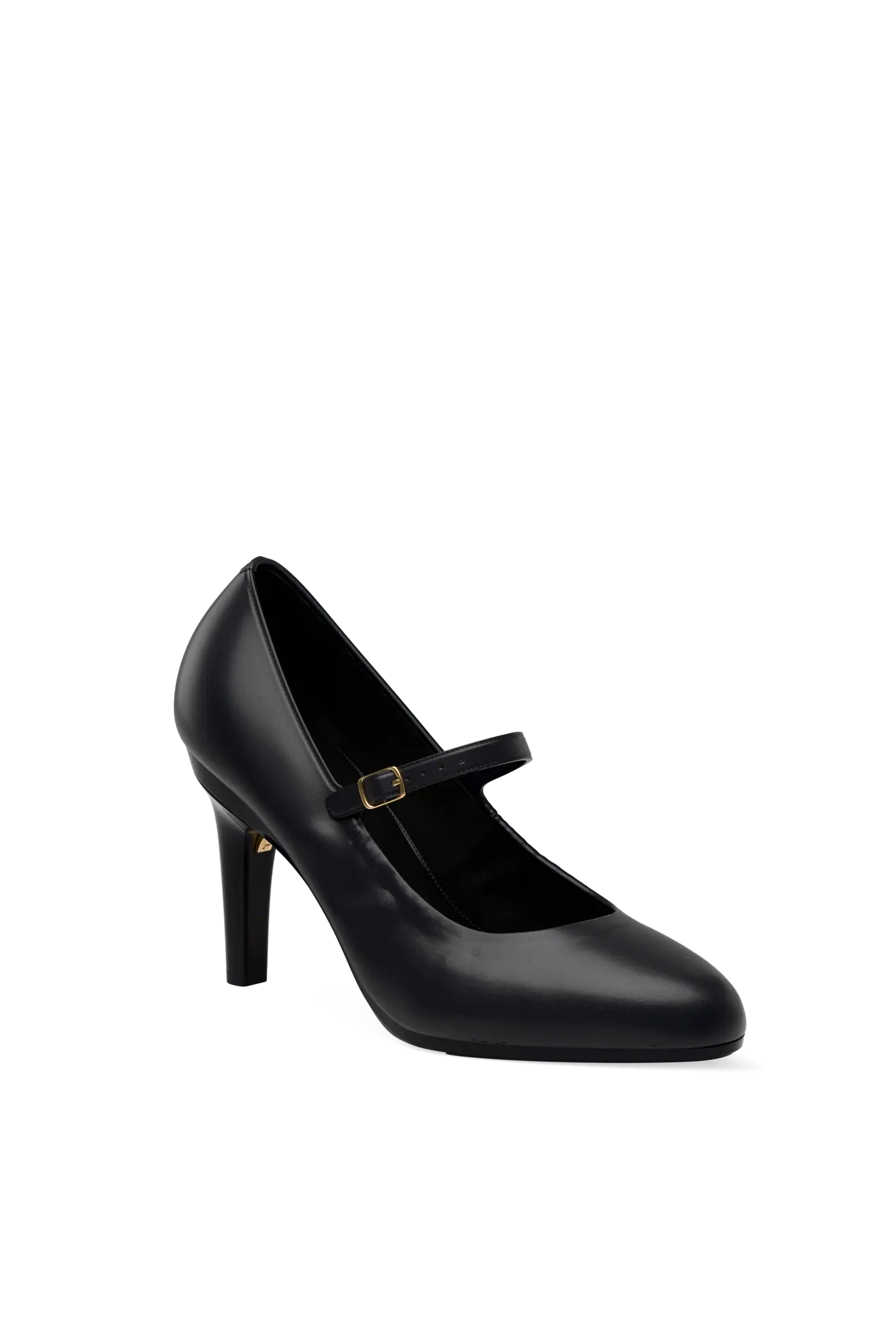 The Mary - Coal Leather 4 Stiletto
