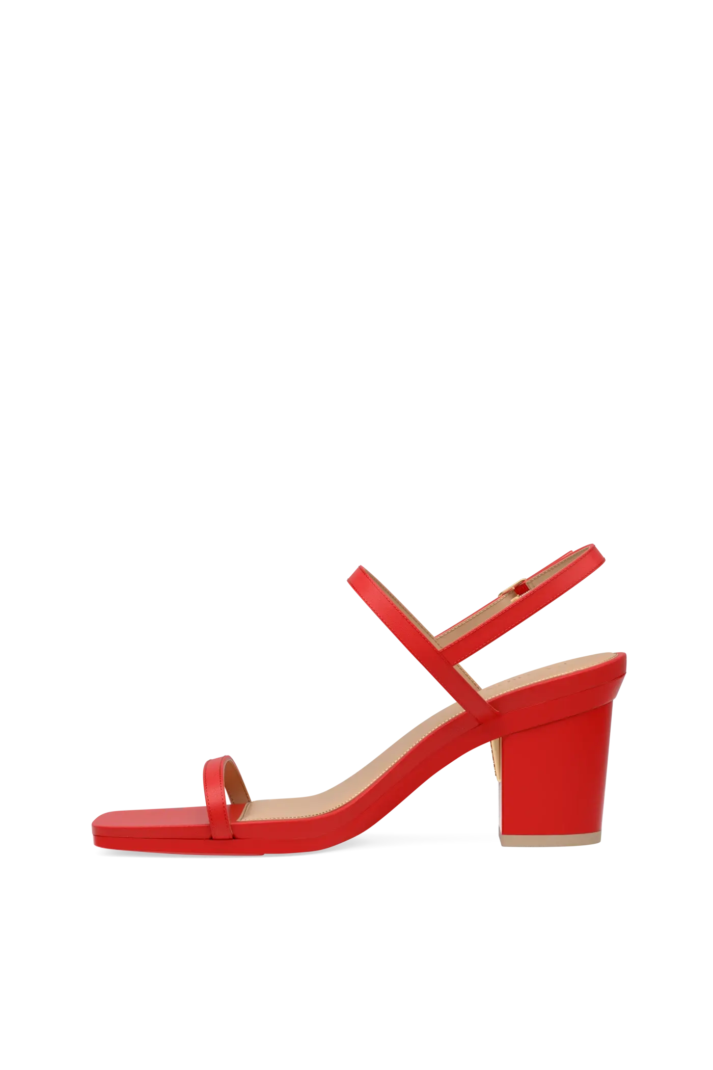 The Miranda - Cherry Red Leather 3 Block