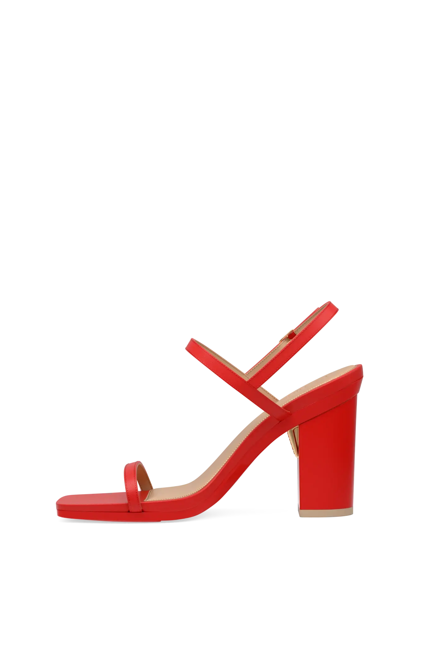 The Miranda - Cherry Red Leather 4 Block
